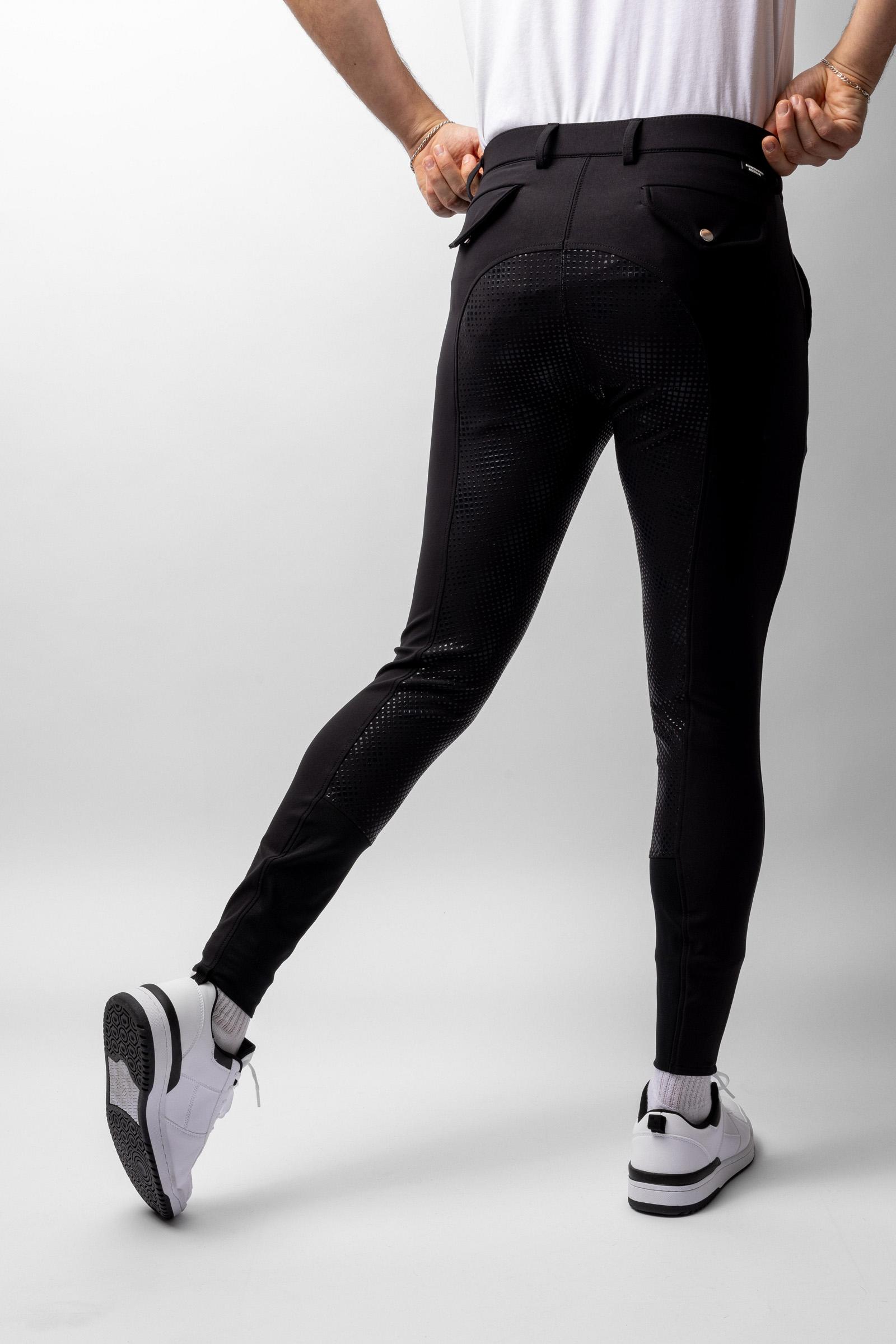 Horze Grand Prix Men's Silicone Full Seat Breeches UPF 50+