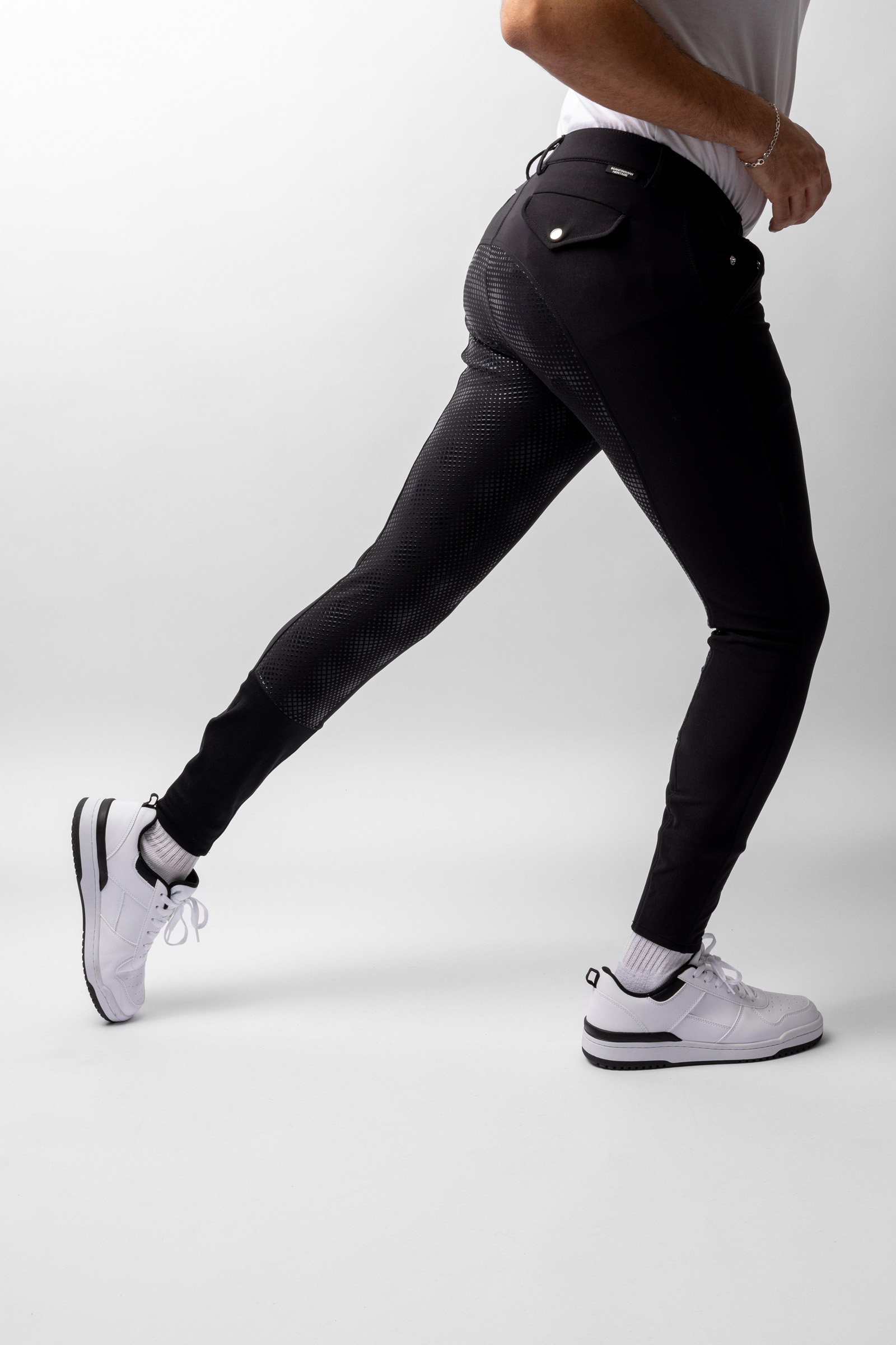 Horze Grand Prix Men's Silicone Full Seat Breeches UPF 50+