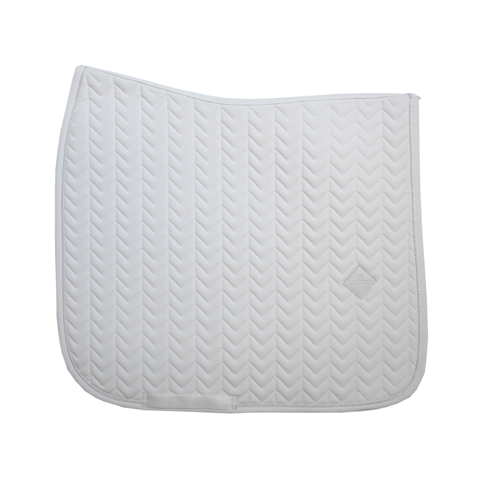 White Kentucky Horsewear Saddle Pad Fishbone Dressage