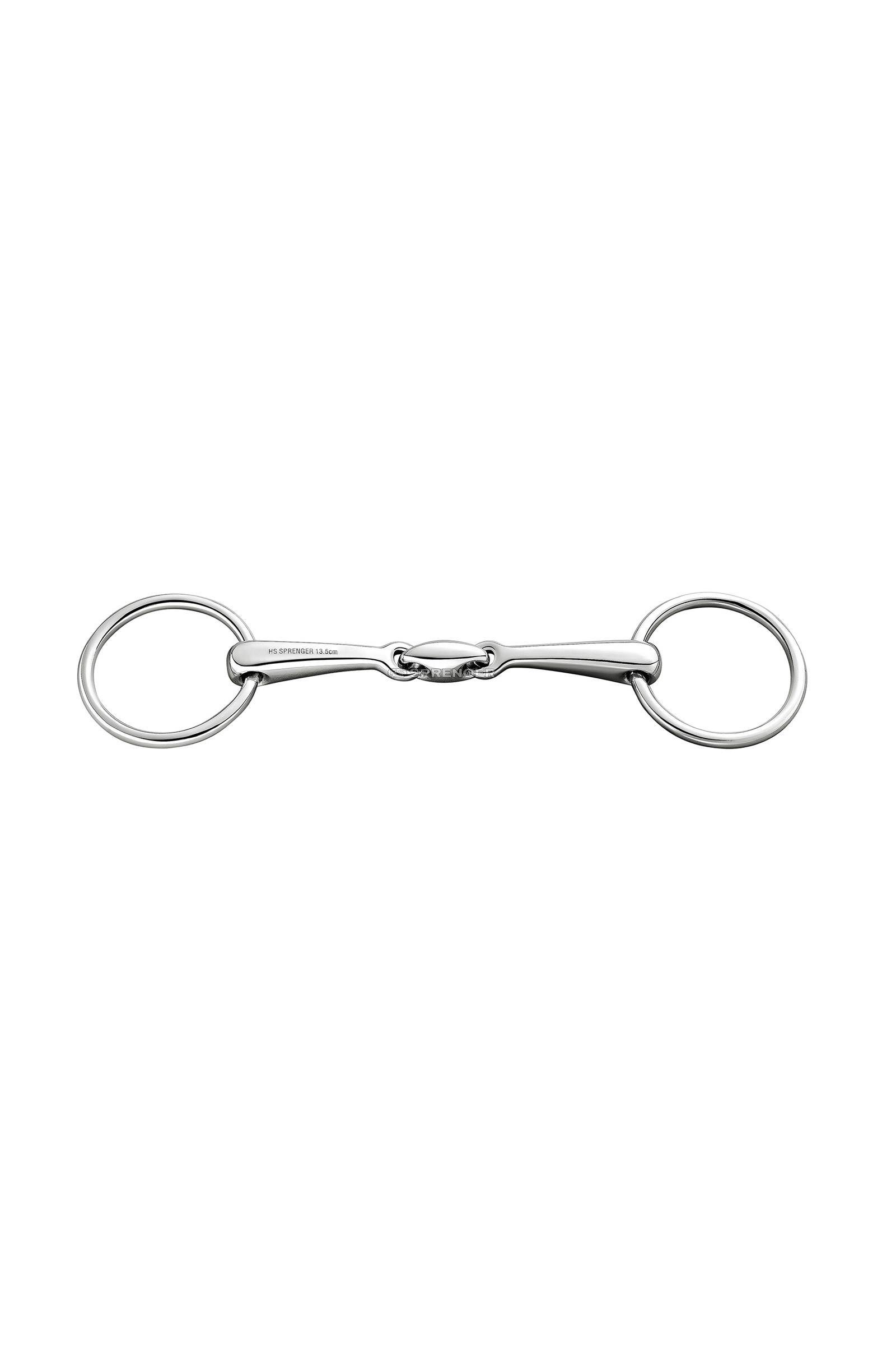 Sprenger Bradoon dbl. Jointed Snaffle, St. St. 14mm