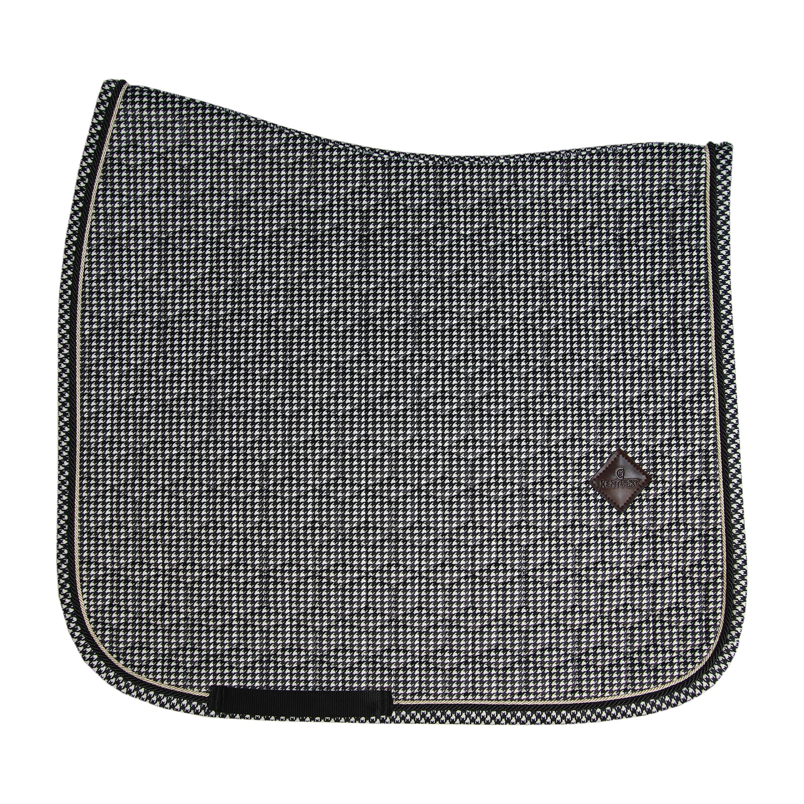 Black Kentucky Horsewear Saddle Pad Pied-de-poule Dressage