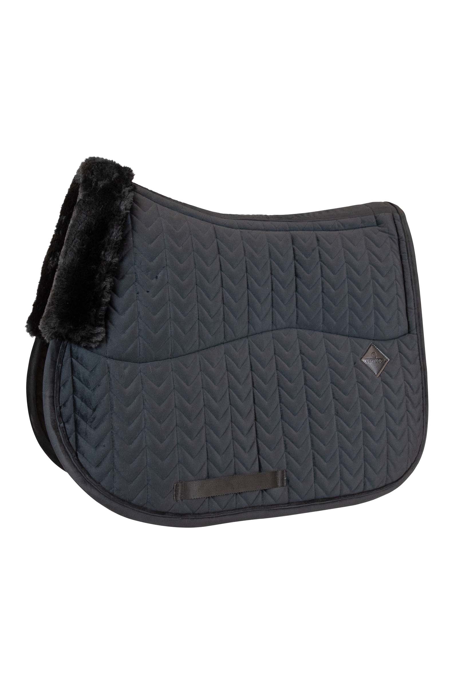 Black Kentucky Horsewear Velvet Skin Friendly Jumping Saddle Pad