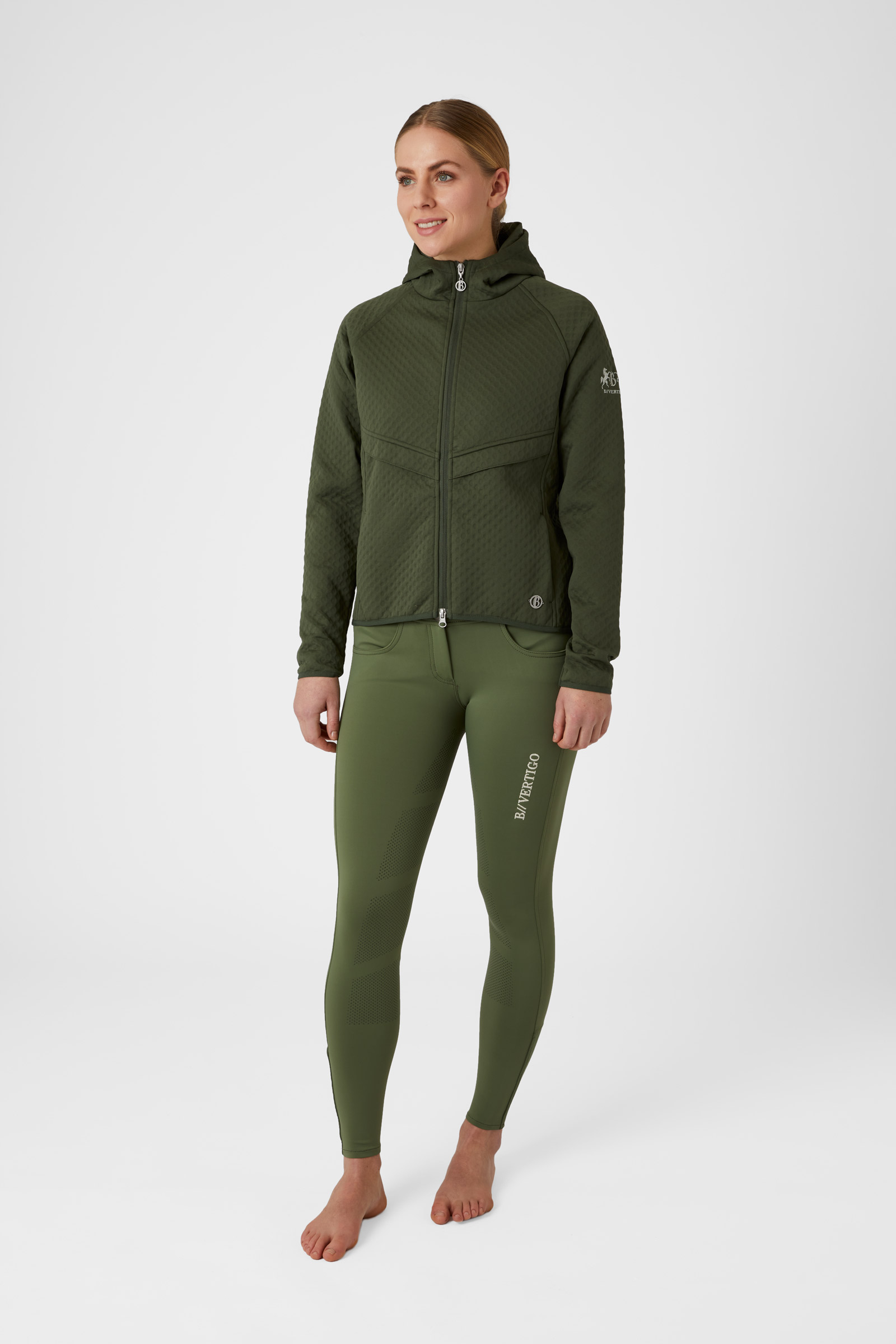 B Vertigo Norah Women's Scuba Fabric Hoodie Riding Jacket