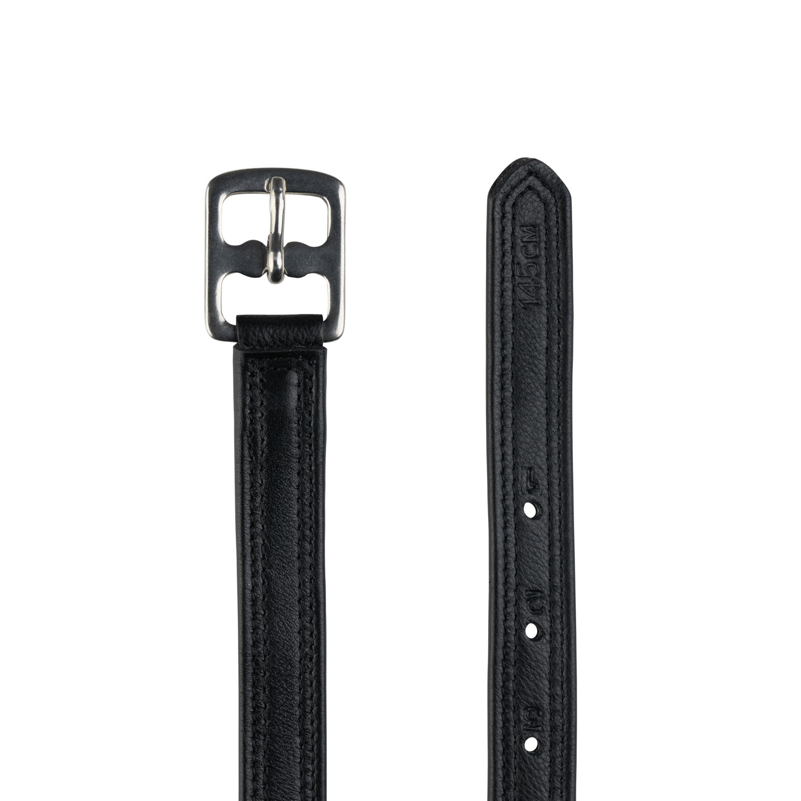 Black Horze Stirrup Leathers with Nylon