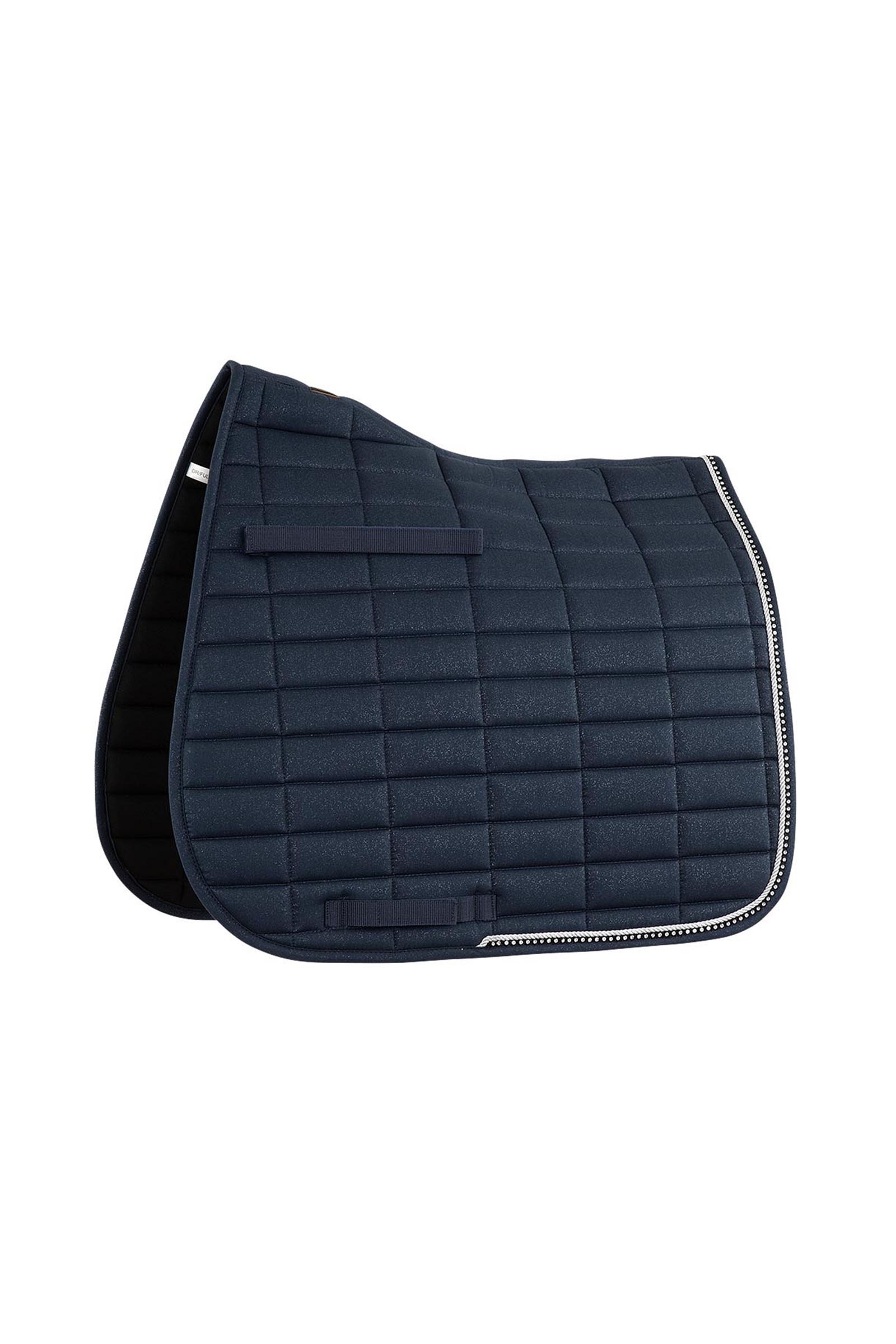 Navy/Silver BR Glamour Chic Dressage Saddle Pad 