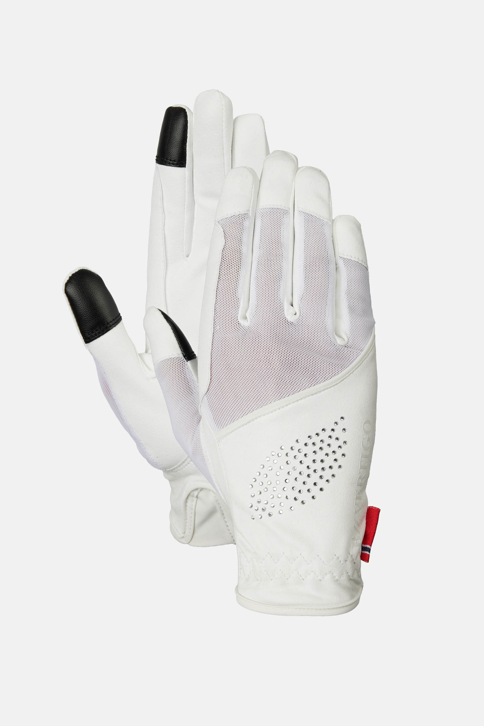 White B Vertigo Lux Riding Gloves