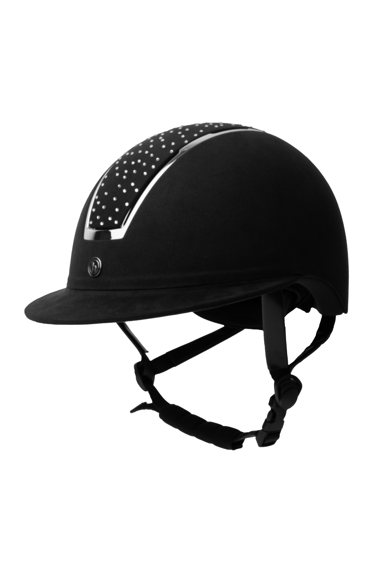 Black/White Horze Solara II Riding Helmet