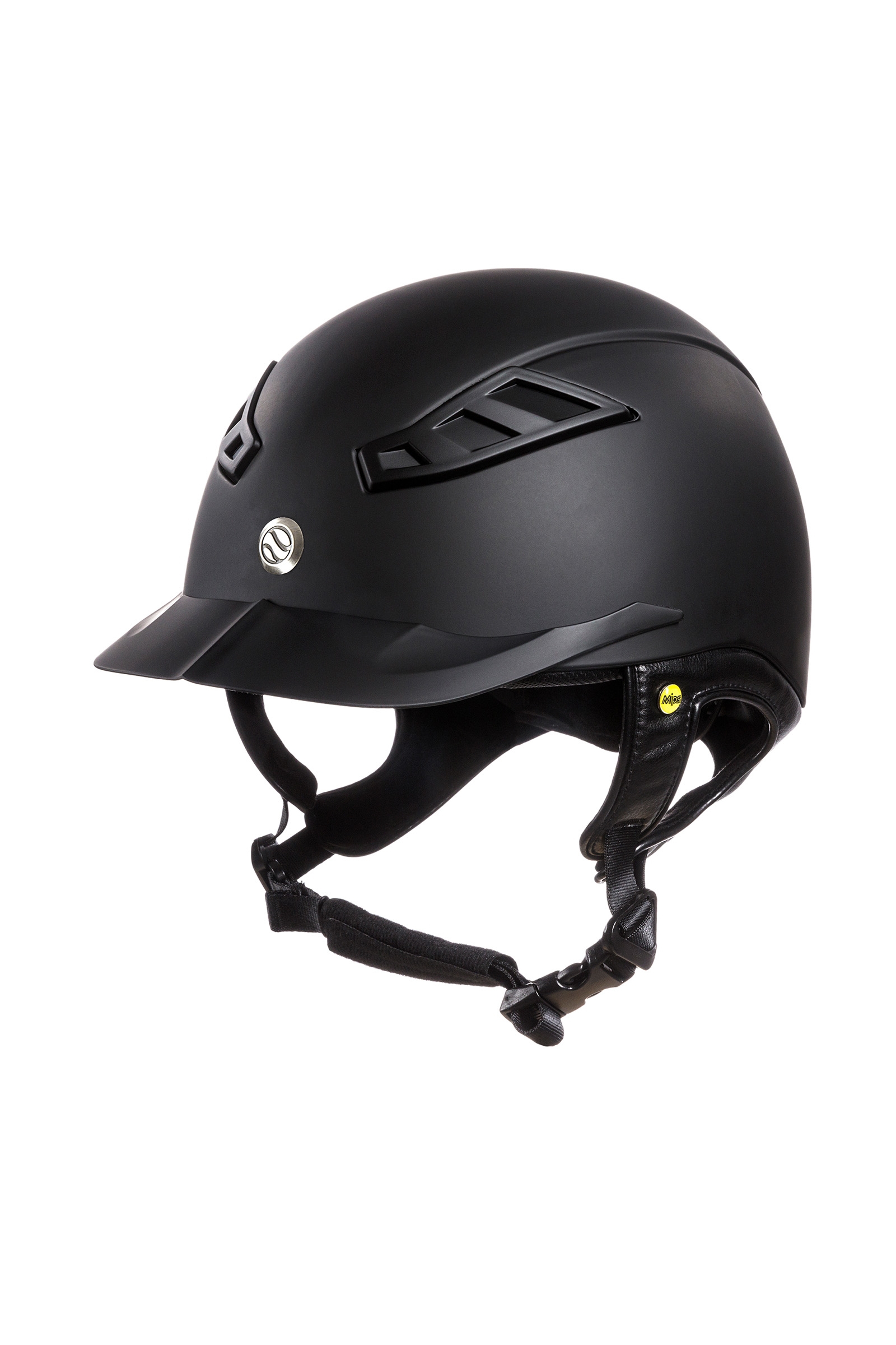 Black Back on Track EQ3 MIPS Lynx Smooth Top Riding Helmet