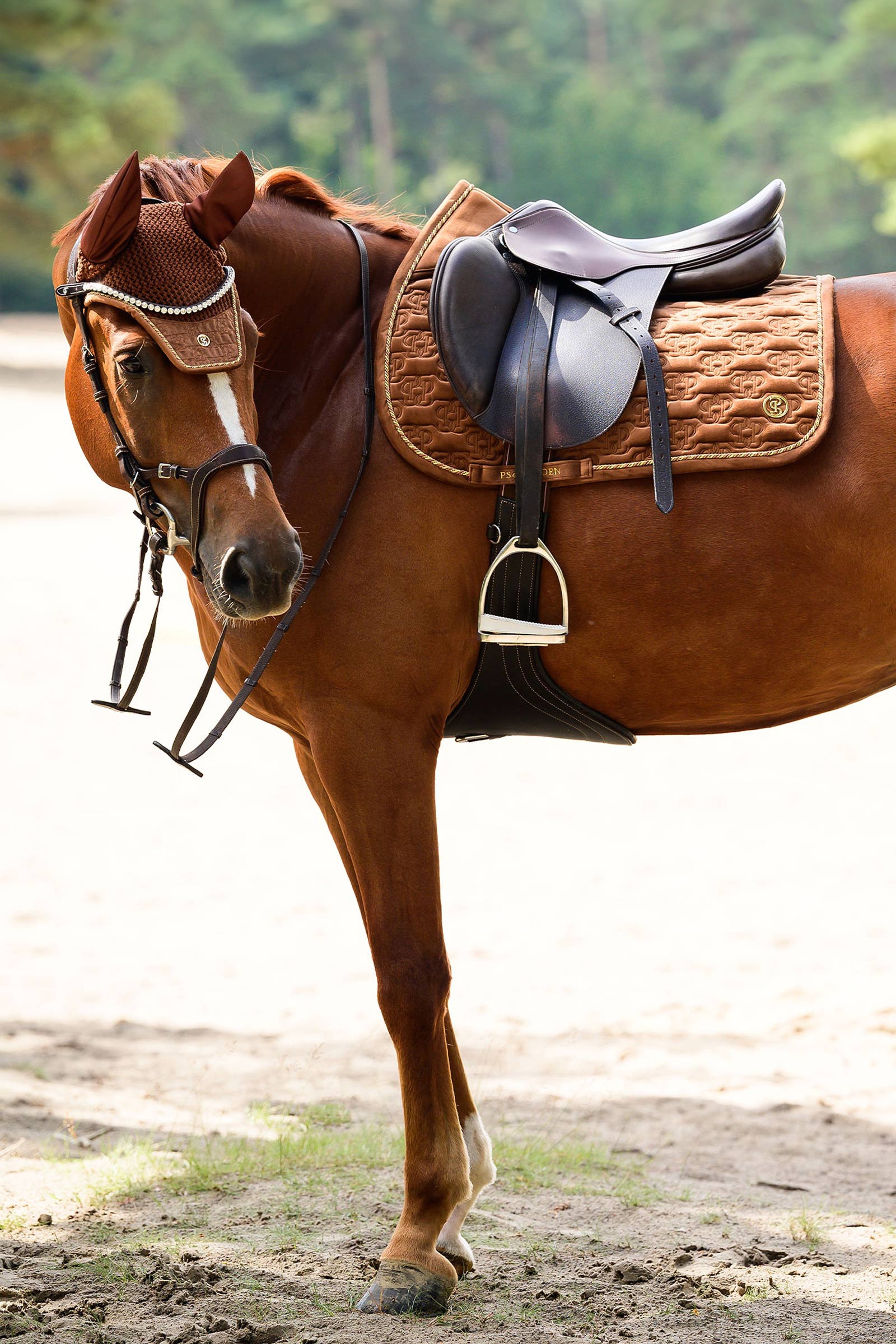 PS of Sweden Saddle Pad Velvet Monogram Jump