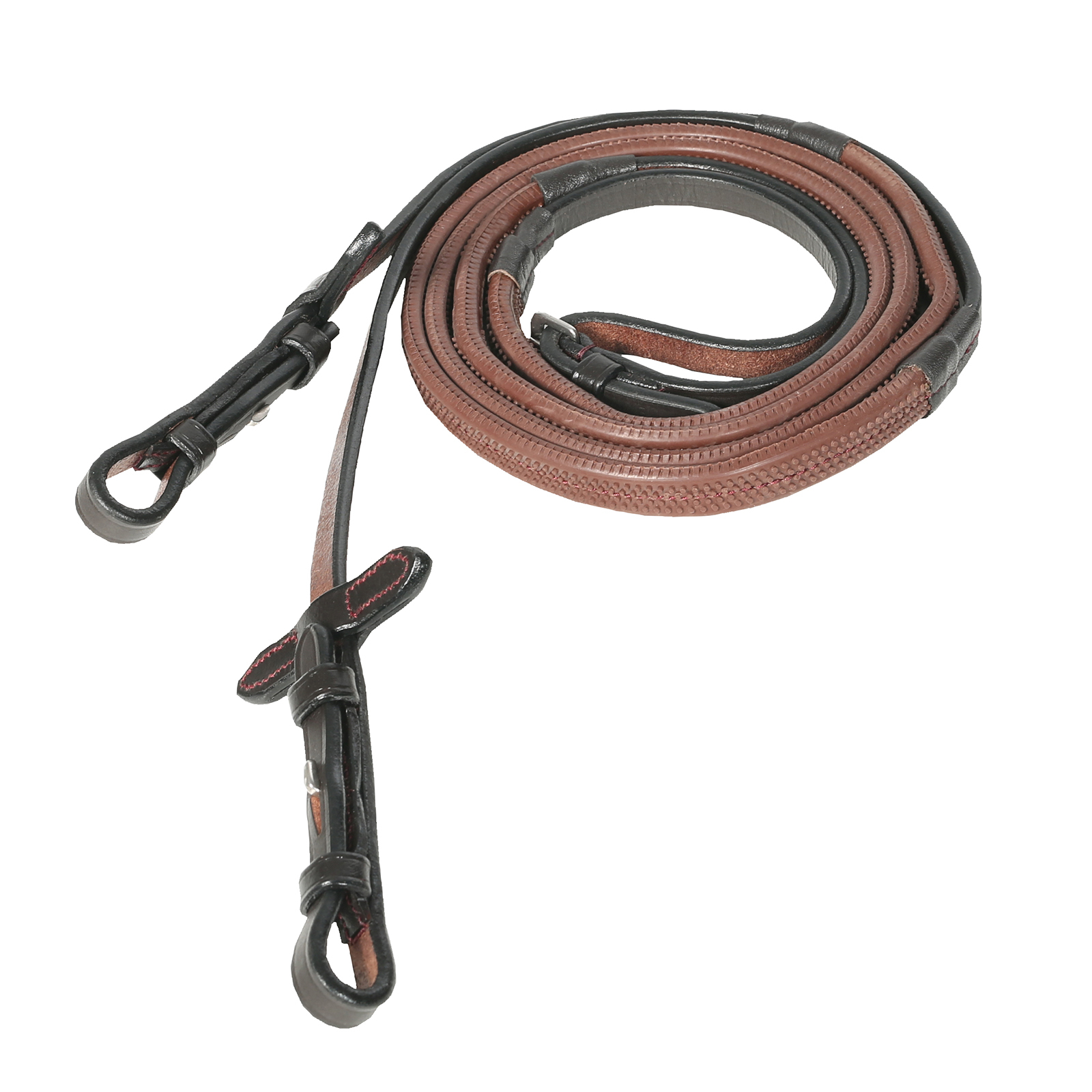 Dark Brown Horze Soft Grip Rubber Reins