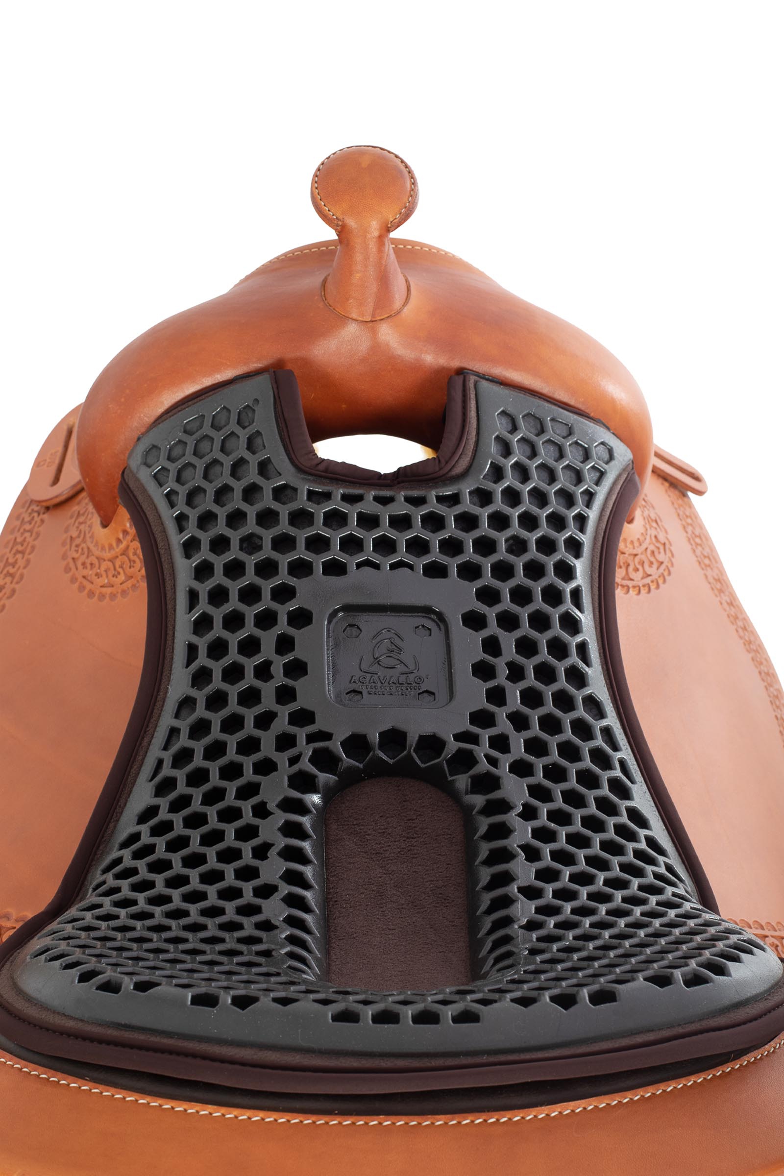 Acavallo Ortho-Coccyx Seat Saver Western Hexa Gel-Out Dri-lex, 20 mm