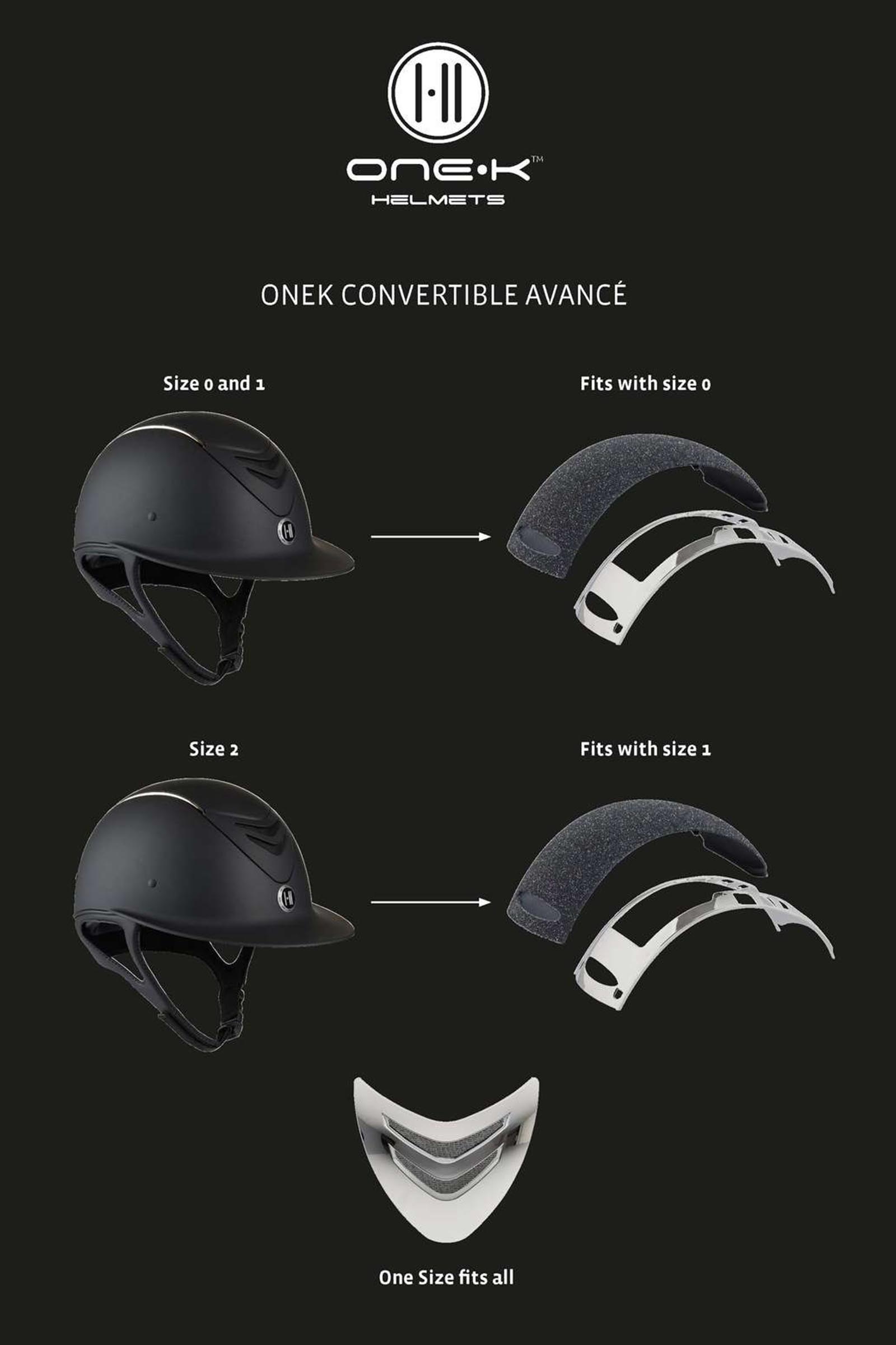OneK Avance Convertible Matt Riding Helmet
