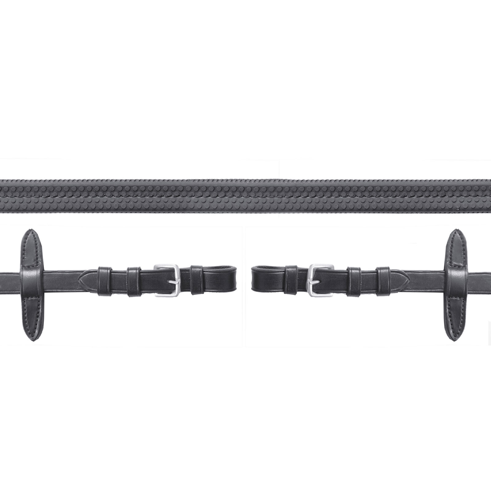 Black/Silver Schockemöhle Sports Neo rubber strap, buckle