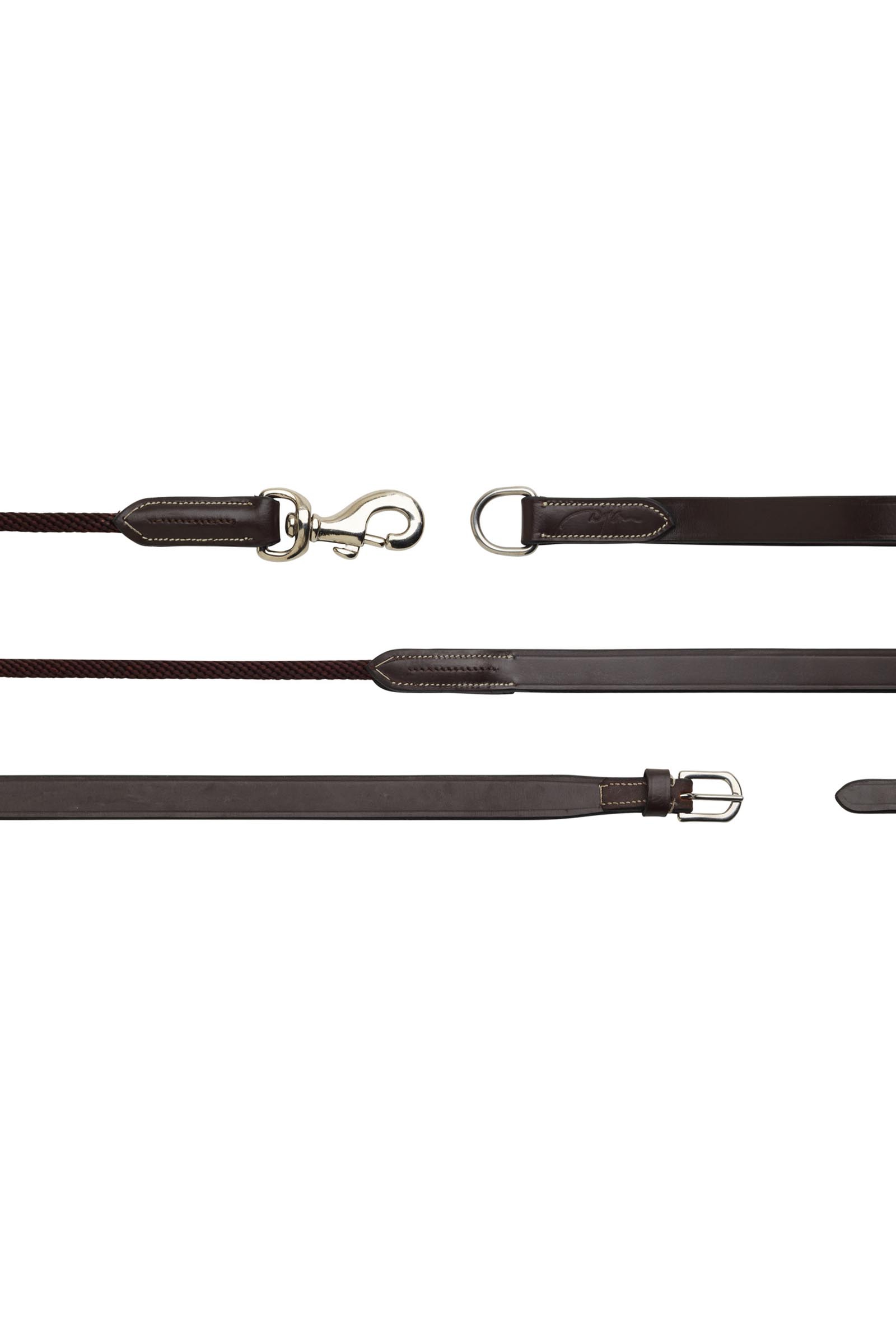 Dy'on Working 5/8" Leather/Nylon Draw Reins