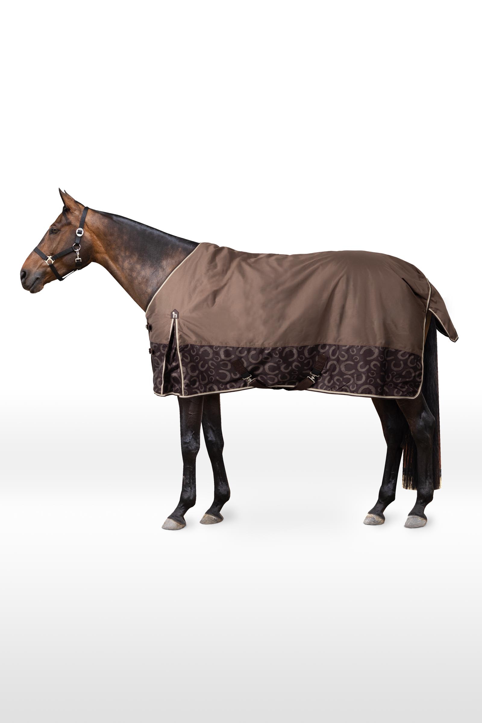 Choclate Plum Horze Glasgow Turnout Rug, 100g