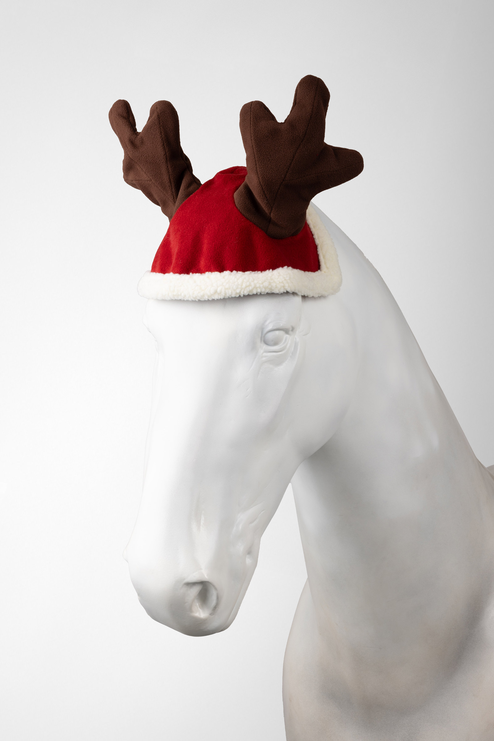 Dark Red Horze Christmas Reindeer cap