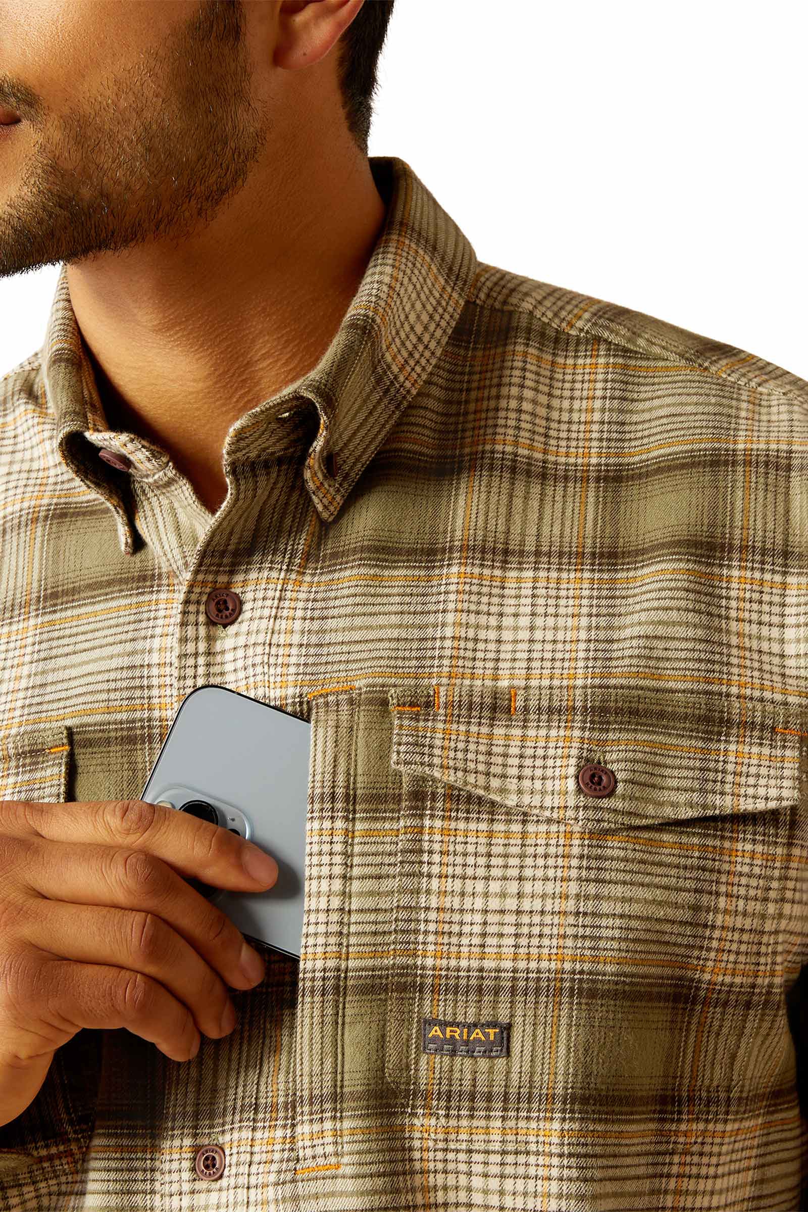 Ariat Rebar Flannel DuraStretch Work Shirt