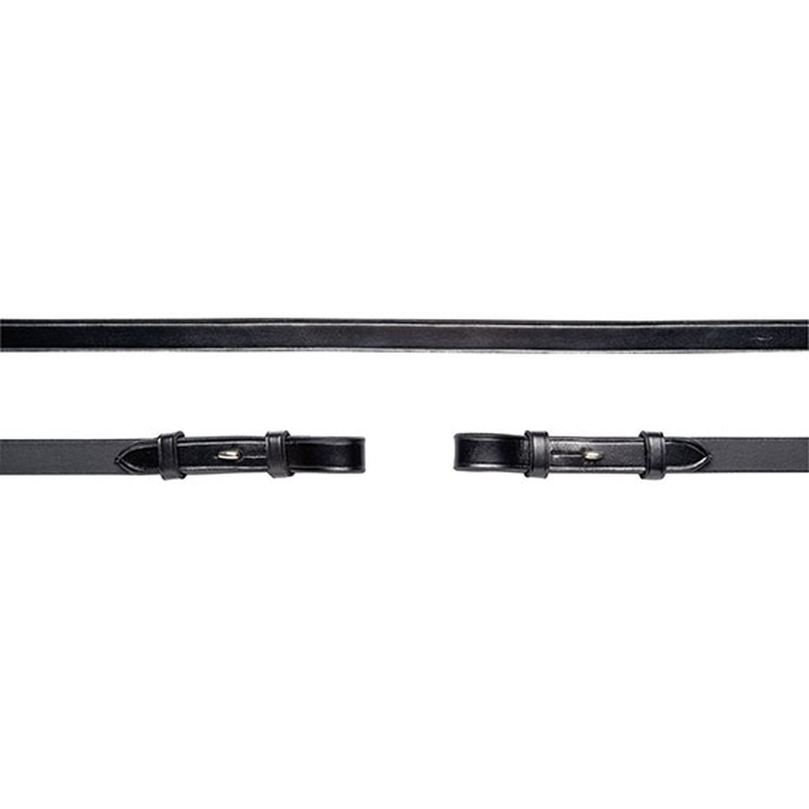 Schockemöhle Sports Leather reins,hook&stud, 16mm,no stop,no martingal stop