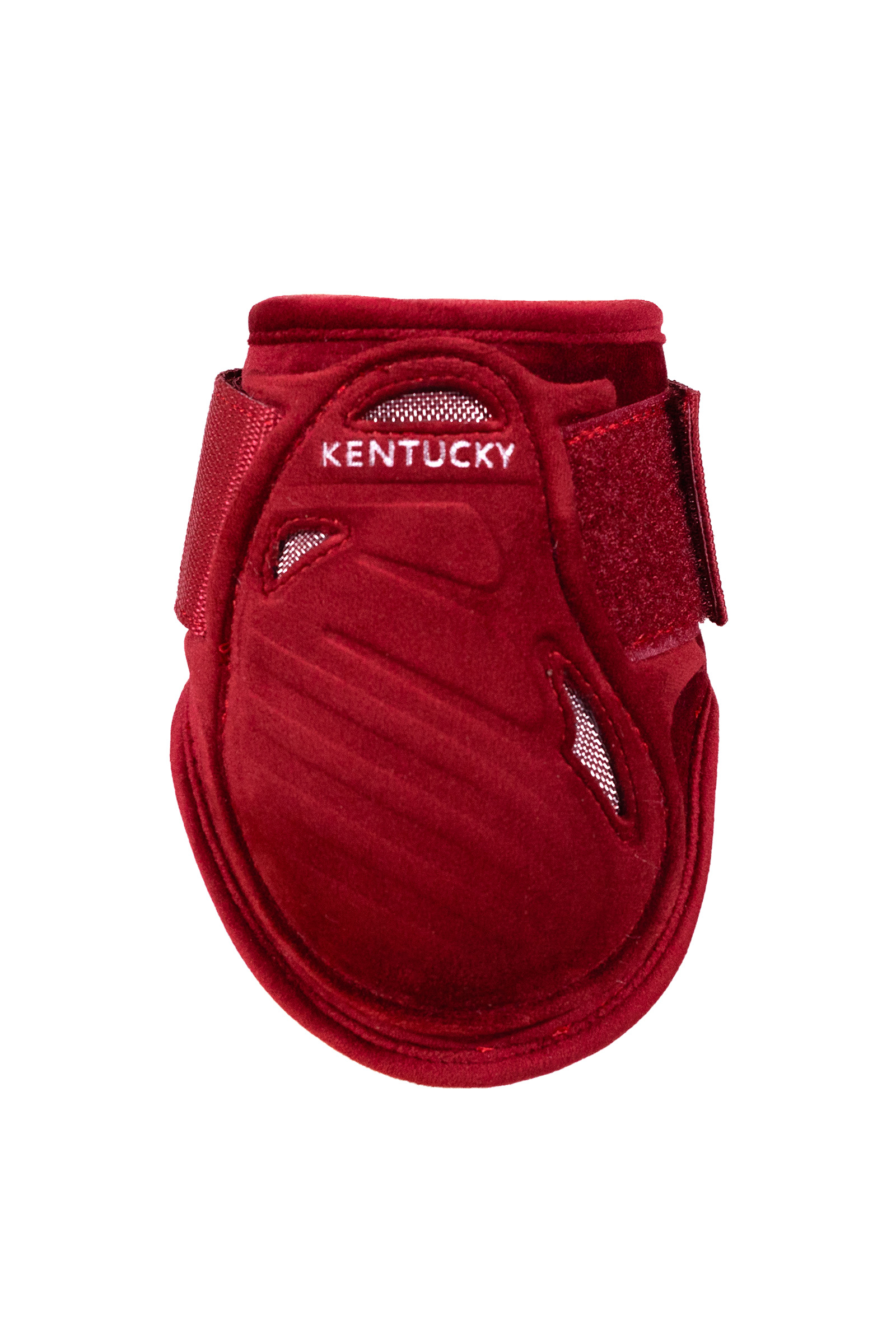 red Kentucky Horsewear Velvet Young Horse Fetlock Boots