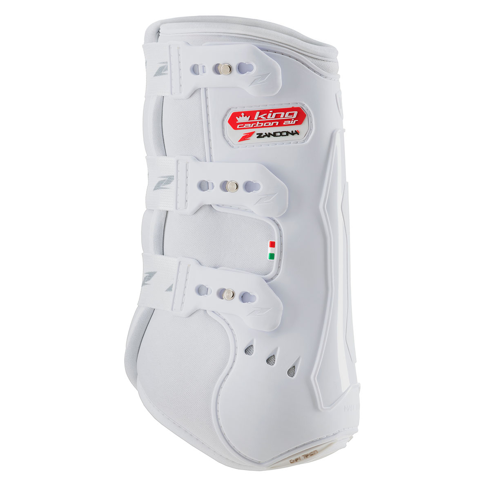 White Zandona King Carbon Air Tendon Boots, Front