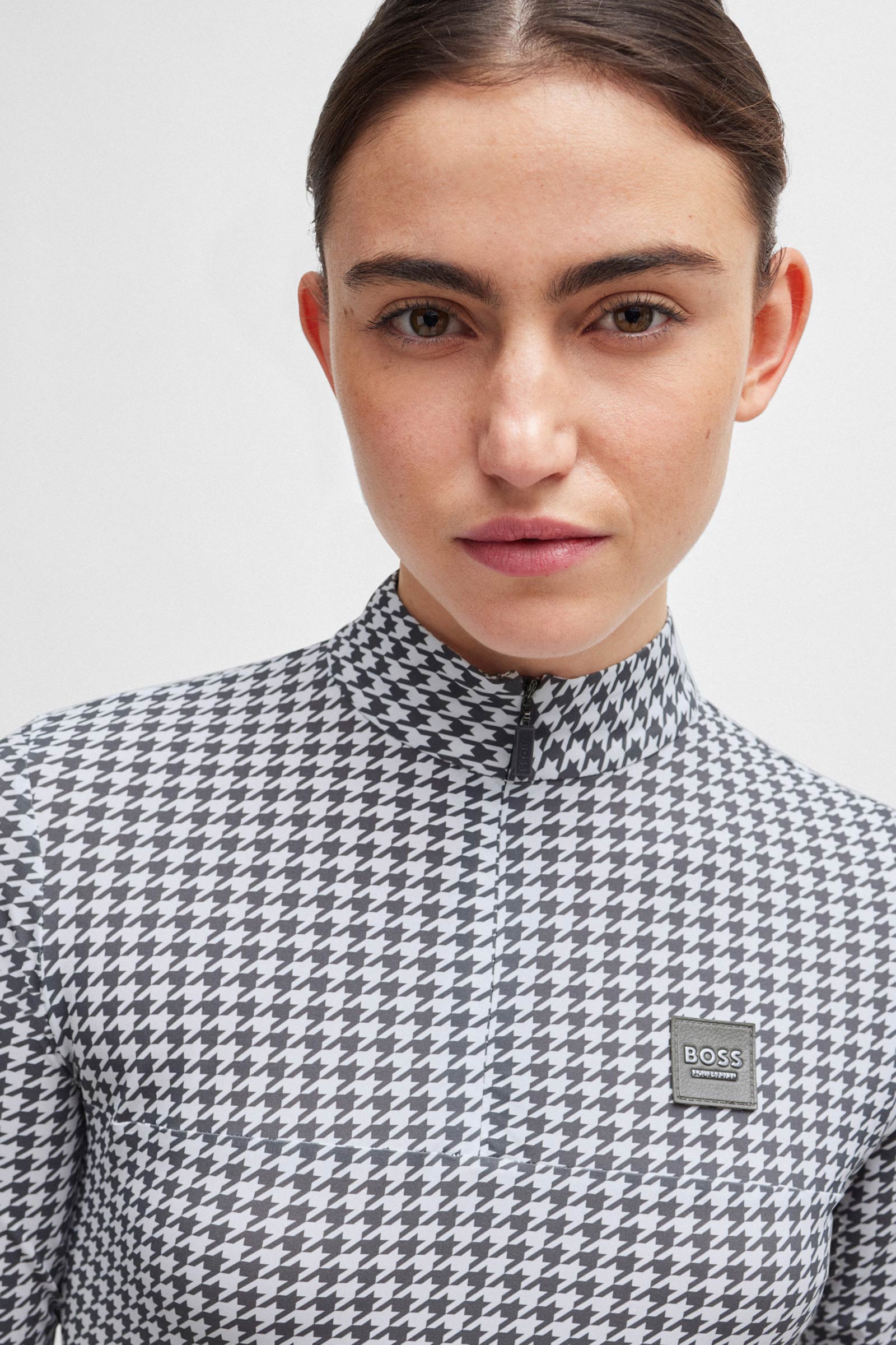 Boss Rachel Training Shirt Houndstooth