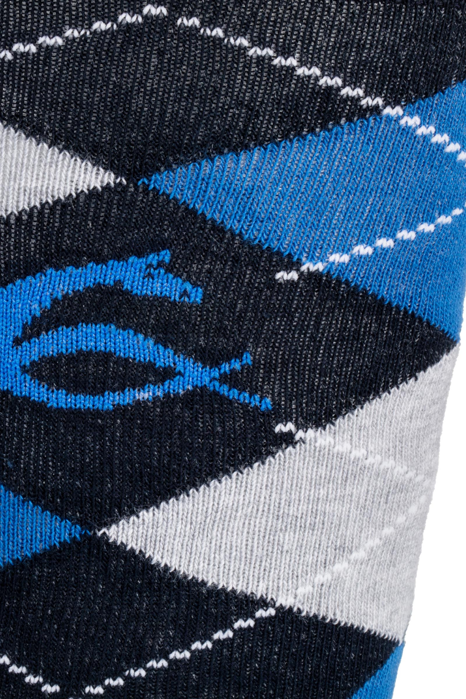 Acavallo Diamond Pattern Cotton Socks