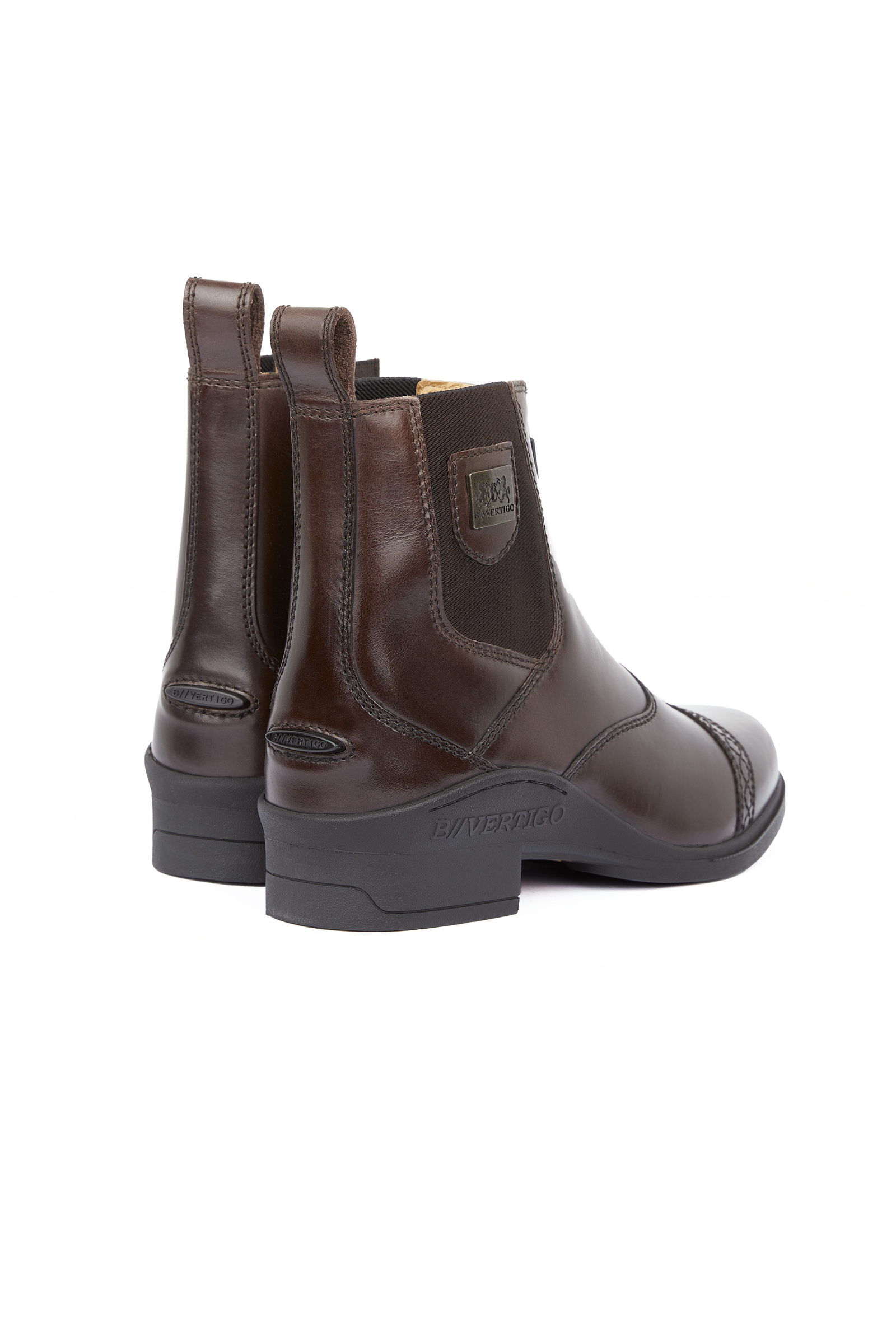B Vertigo Women's Saturn Front-Zip Leather Jodhpur Boots
