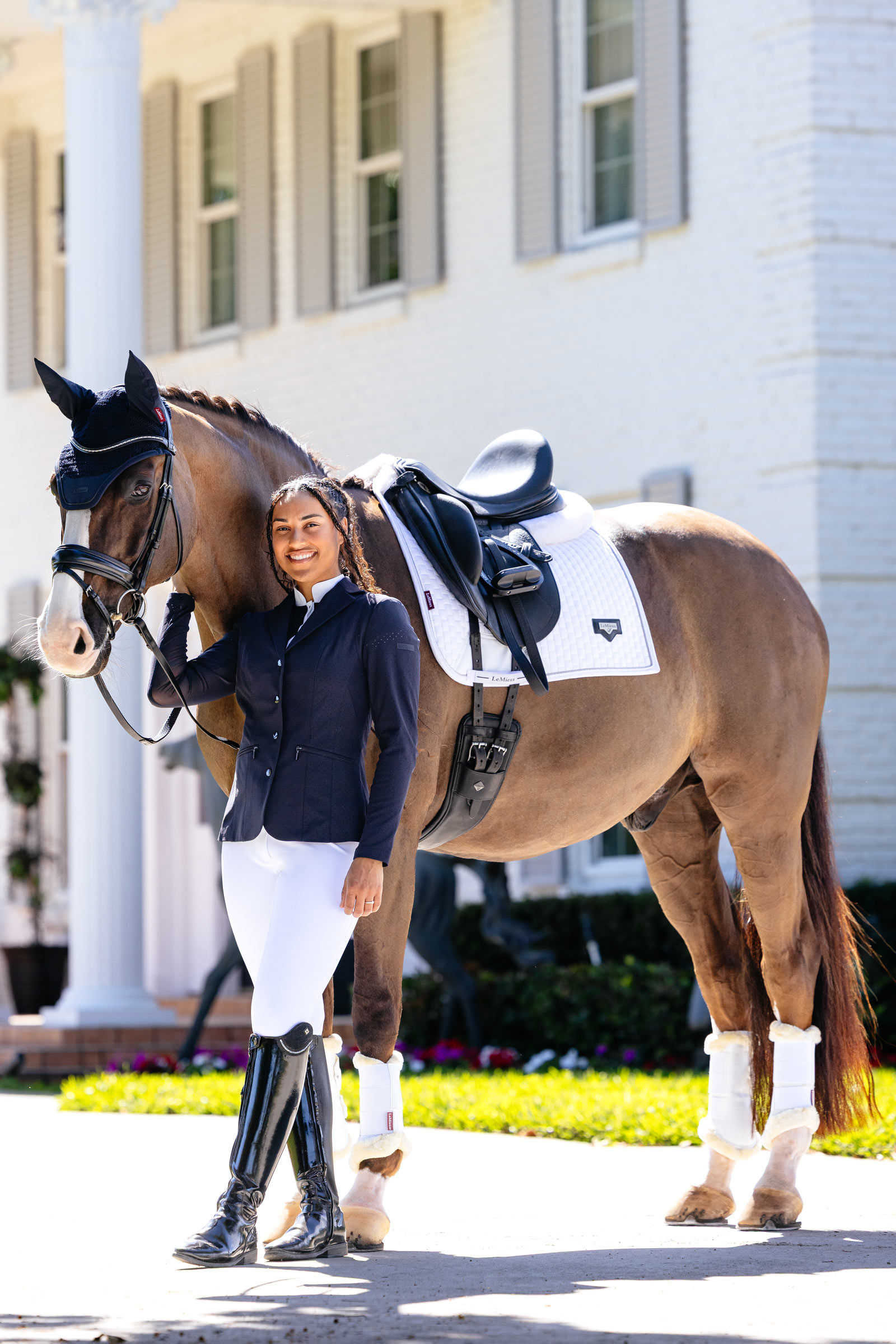 LeMieux Puissance Imitation Suede Dressage Saddle Pad