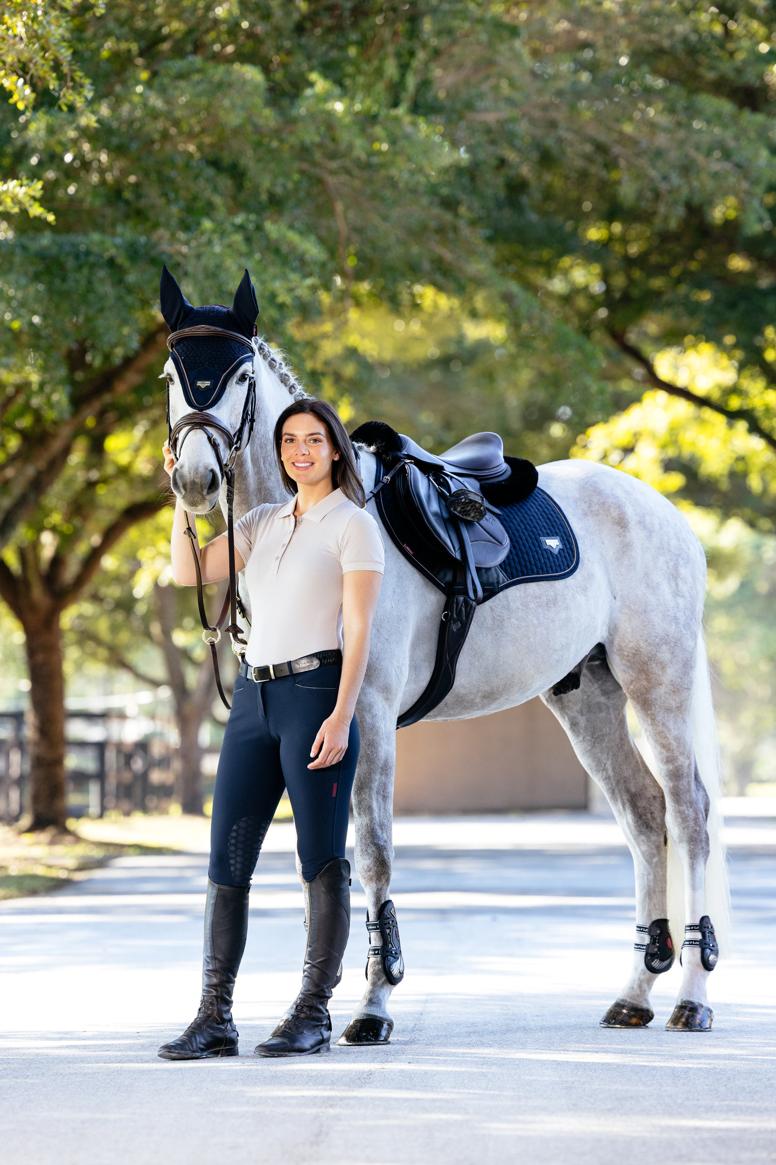 LeMieux Puissance Imitation Suede Close Contact Saddle Pad