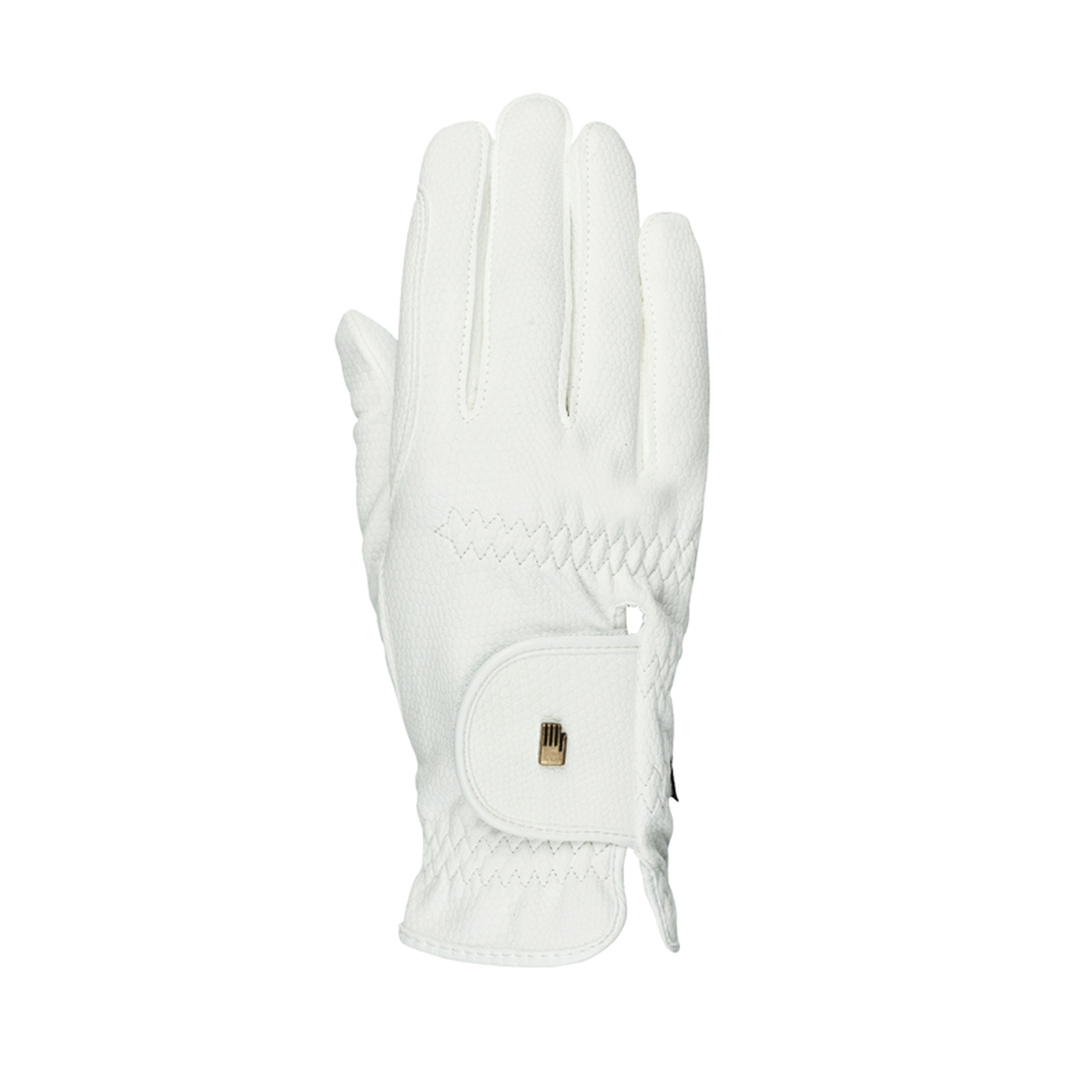 White Roeckl Roeck Grip Durable Riding Gloves