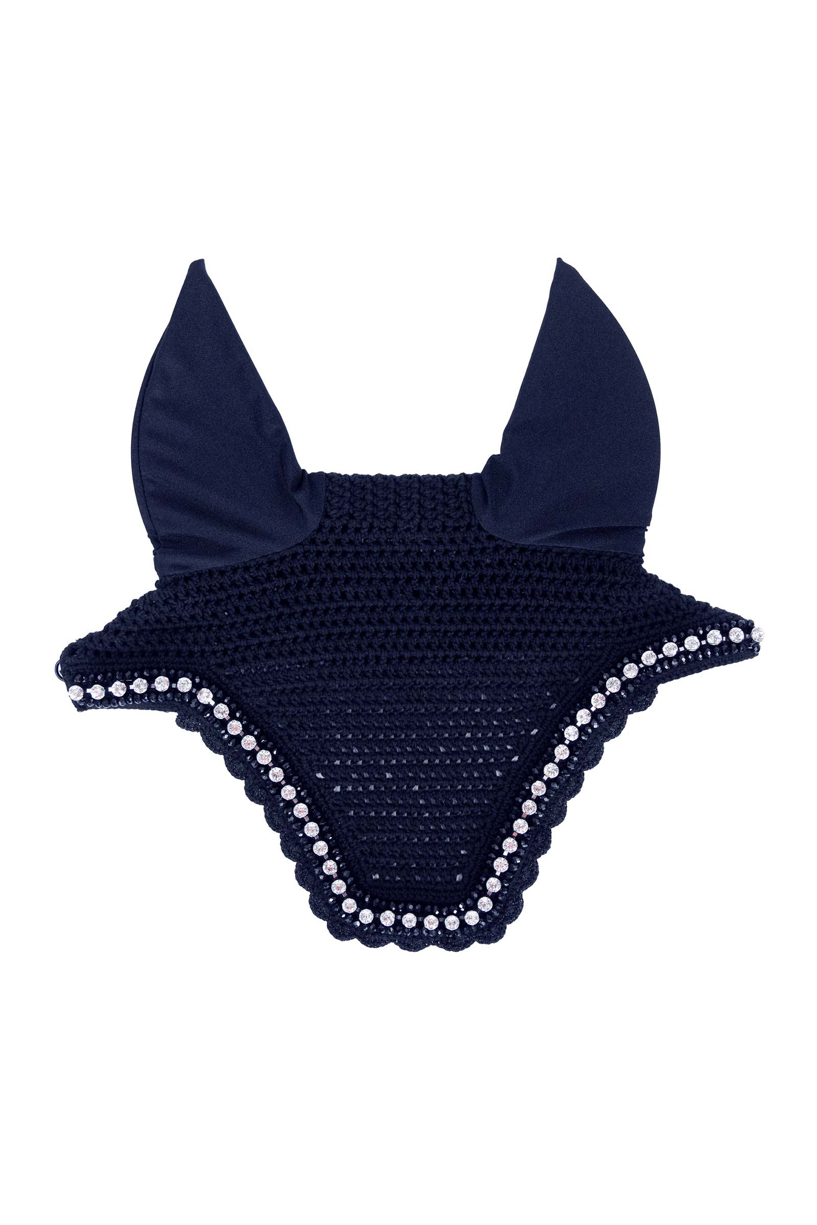 Dark Blue Kentucky Horsewear Wellington Big Stone & Pearl Fly Veil