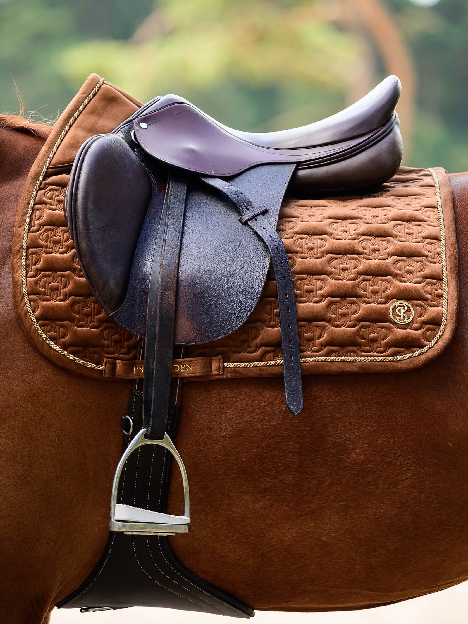 PS of Sweden Saddle Pad Velvet Monogram Jump