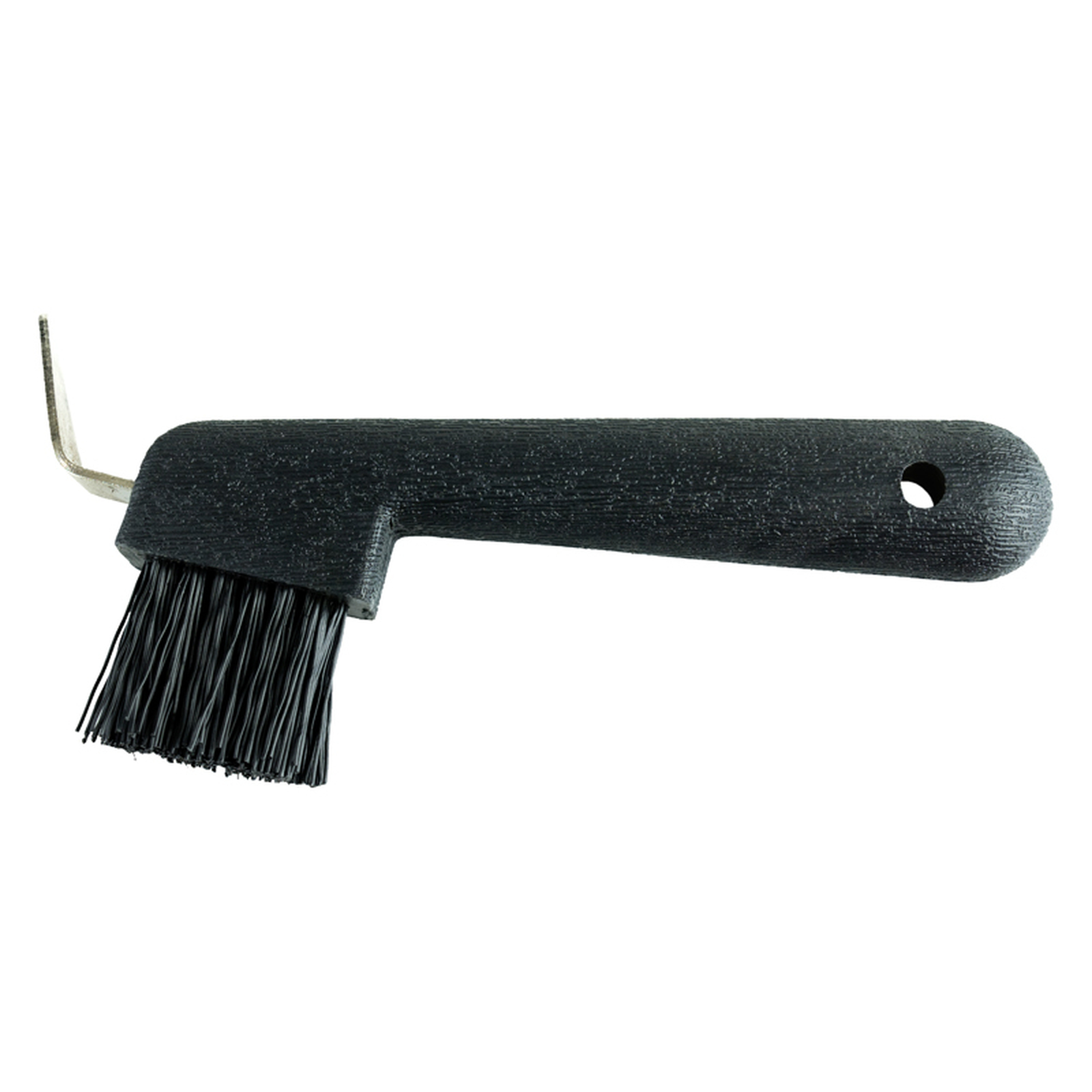 Black Horze Hoof Pick with Brush