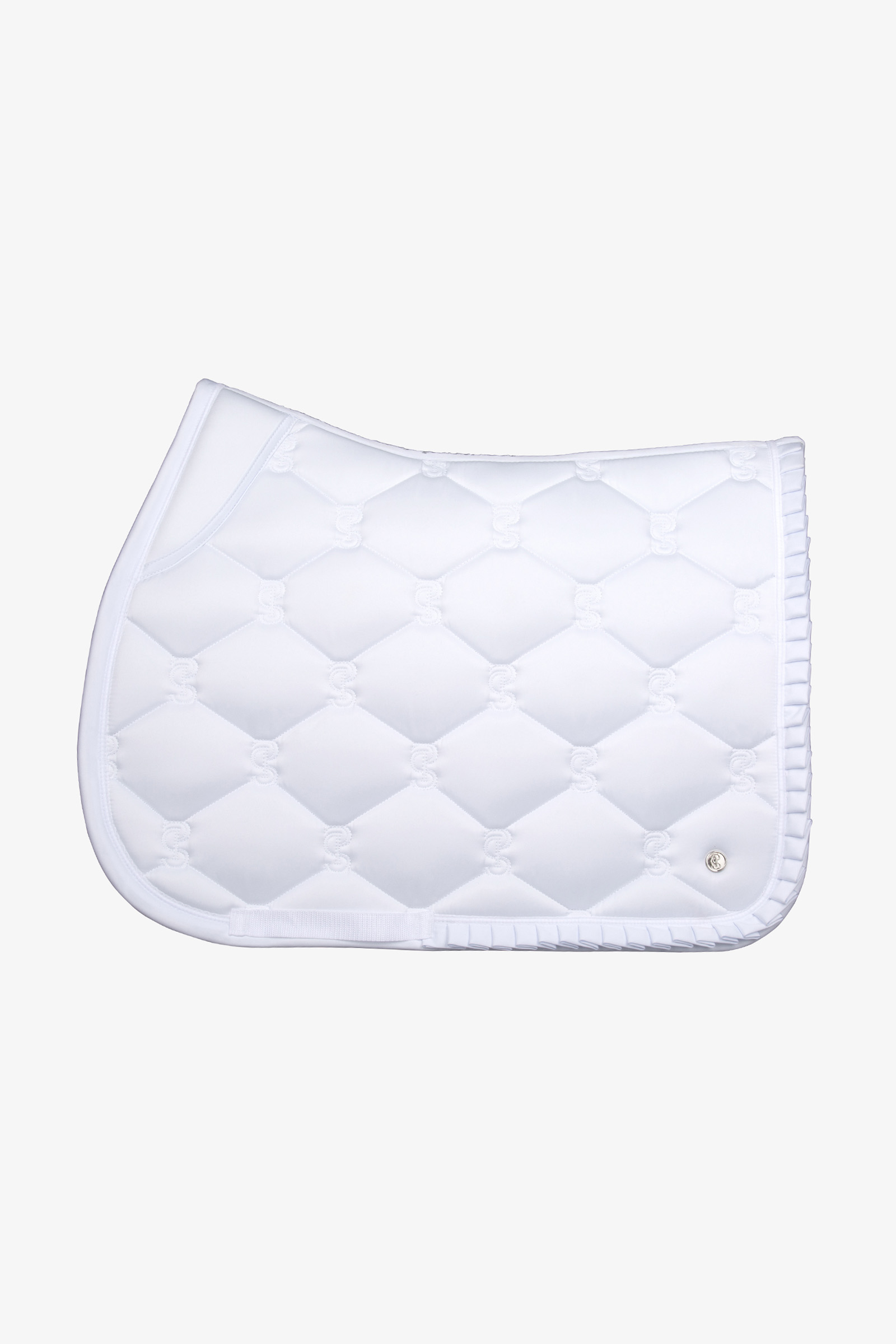 White PS of Sweden Ruffle Jump Saddle Pad