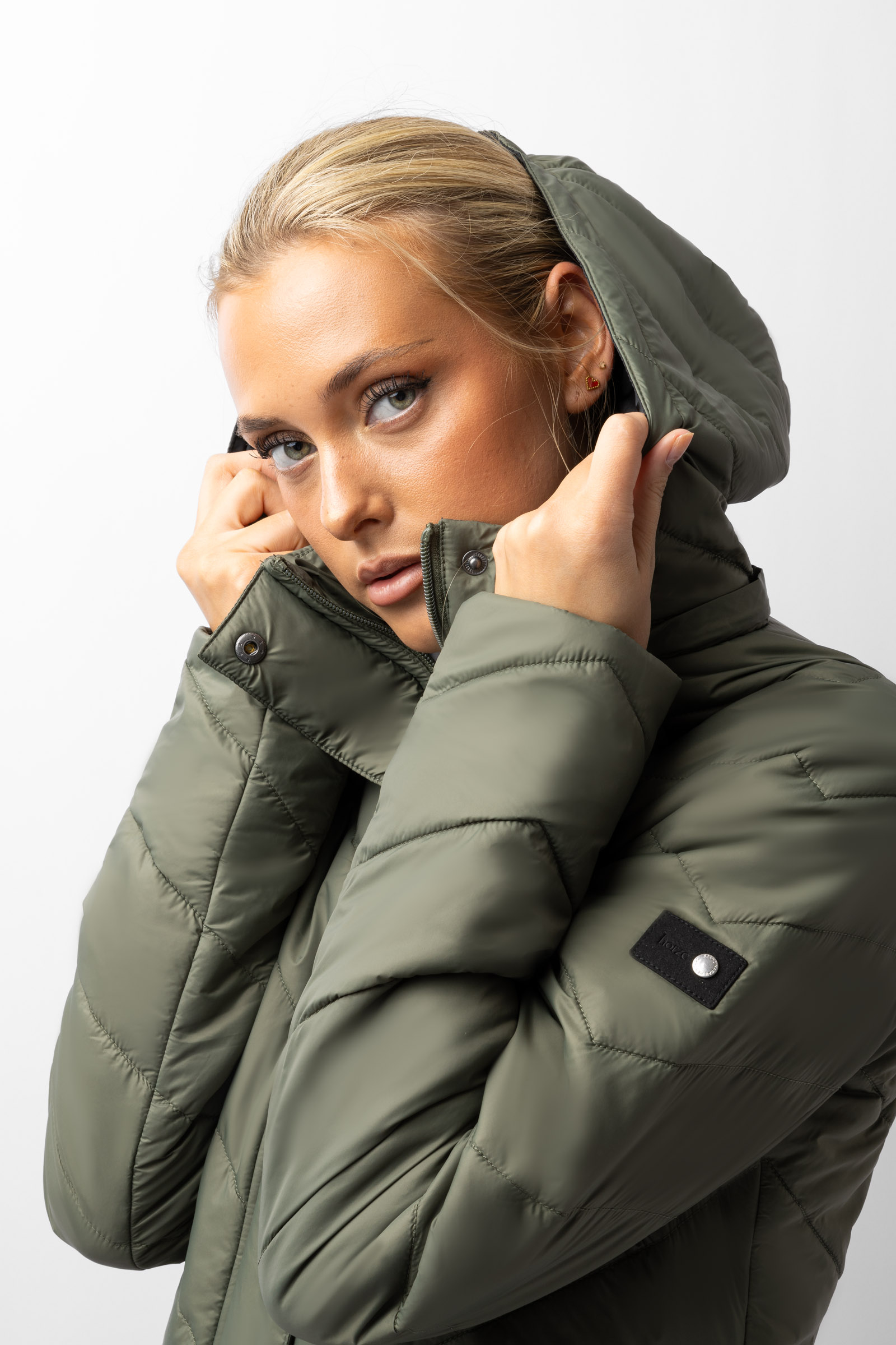 Horze Aurora Padded Parka Riding Riding Jacket with Removable Skirt