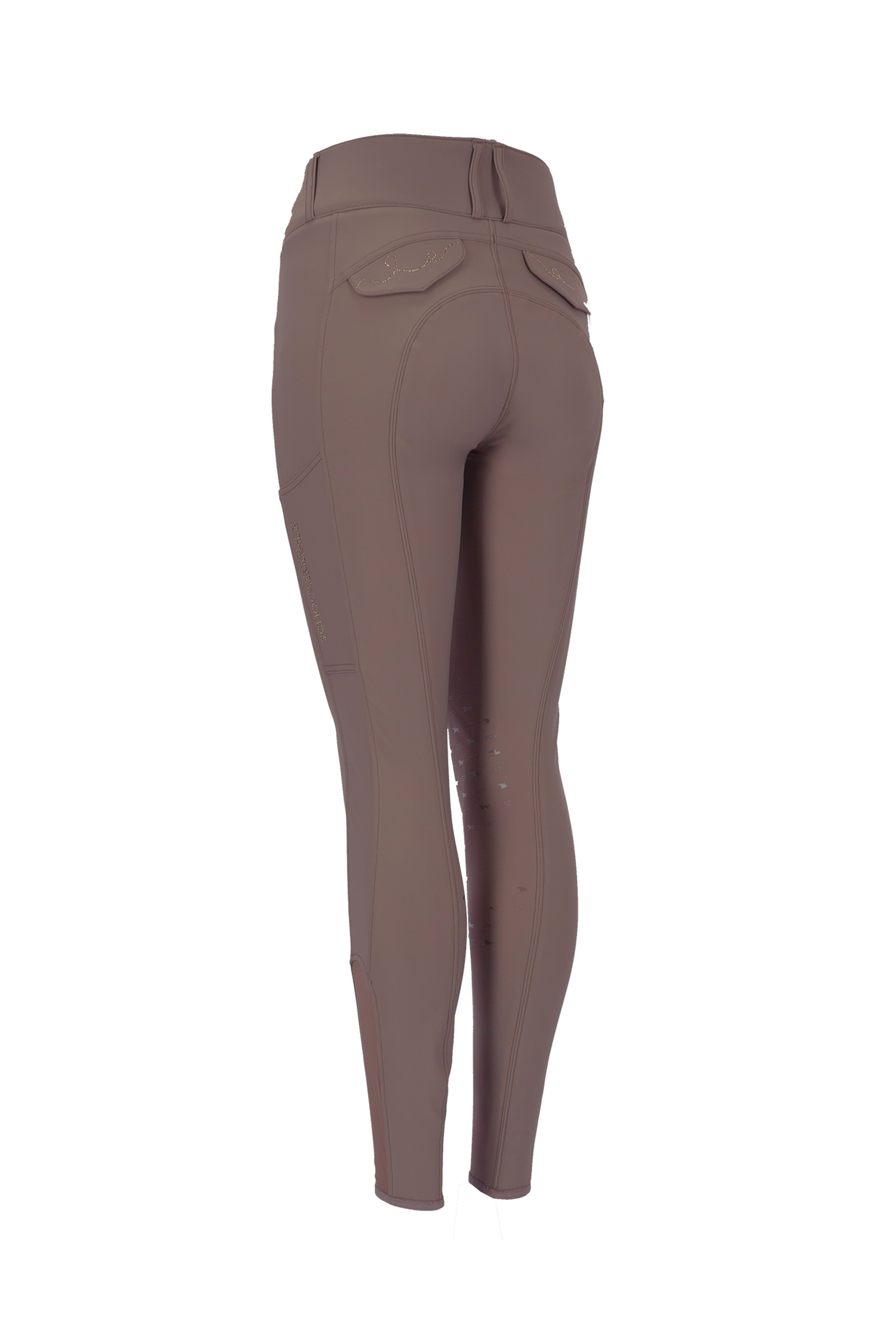 taupe Schockem&ouml;hle Sports Darleen Women's Knee Patch Breeches