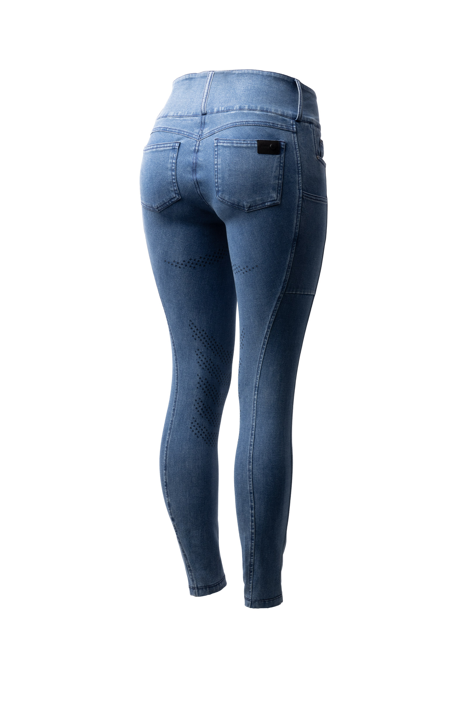 Horze Carolyn Women&acute;s Denim Full Grip Breeches