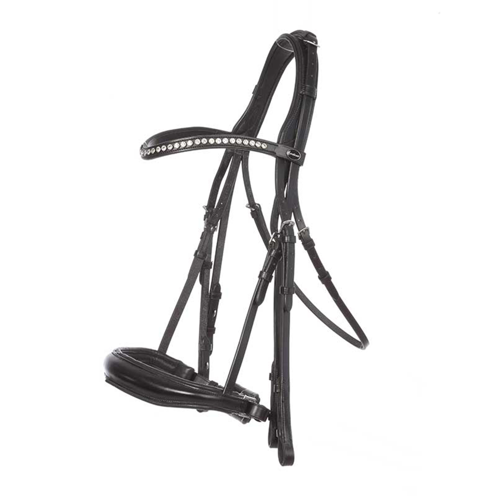 Black Kavalkade Weymouth bridle Antonia, crank noseband