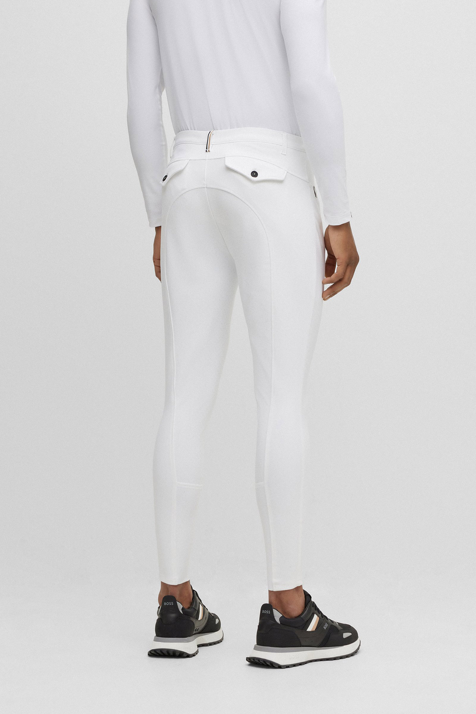 White Boss Jim Full Grip Breeches