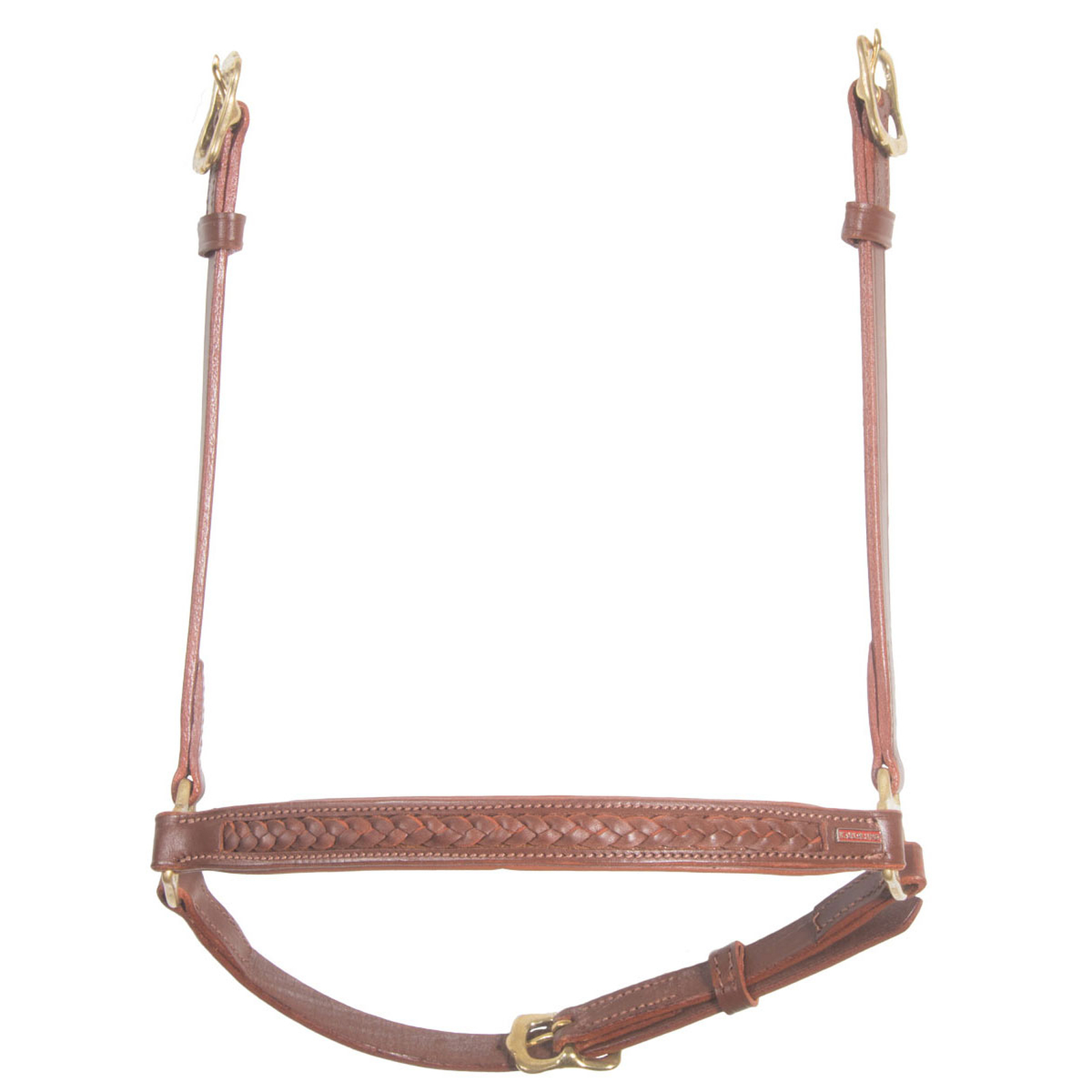 Brown Karlslund Hannoveran noseband with braiding