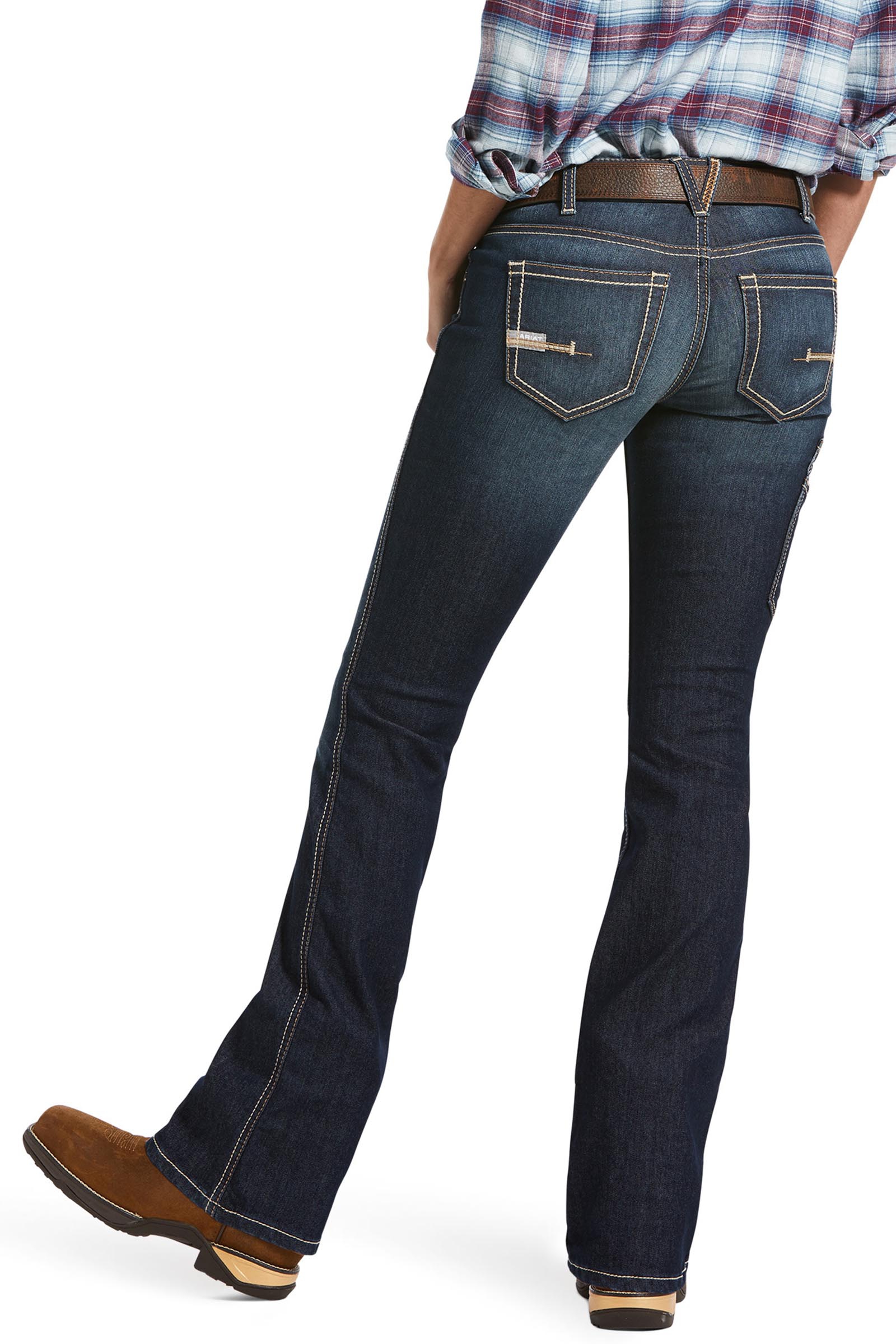 Ariat Rebar Mid Rise DuraStretch Riveter Women&acute;s Boot Cut Jean