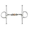 Sprenger full cheek snaffle bit with coated copper roller, stainless steel
