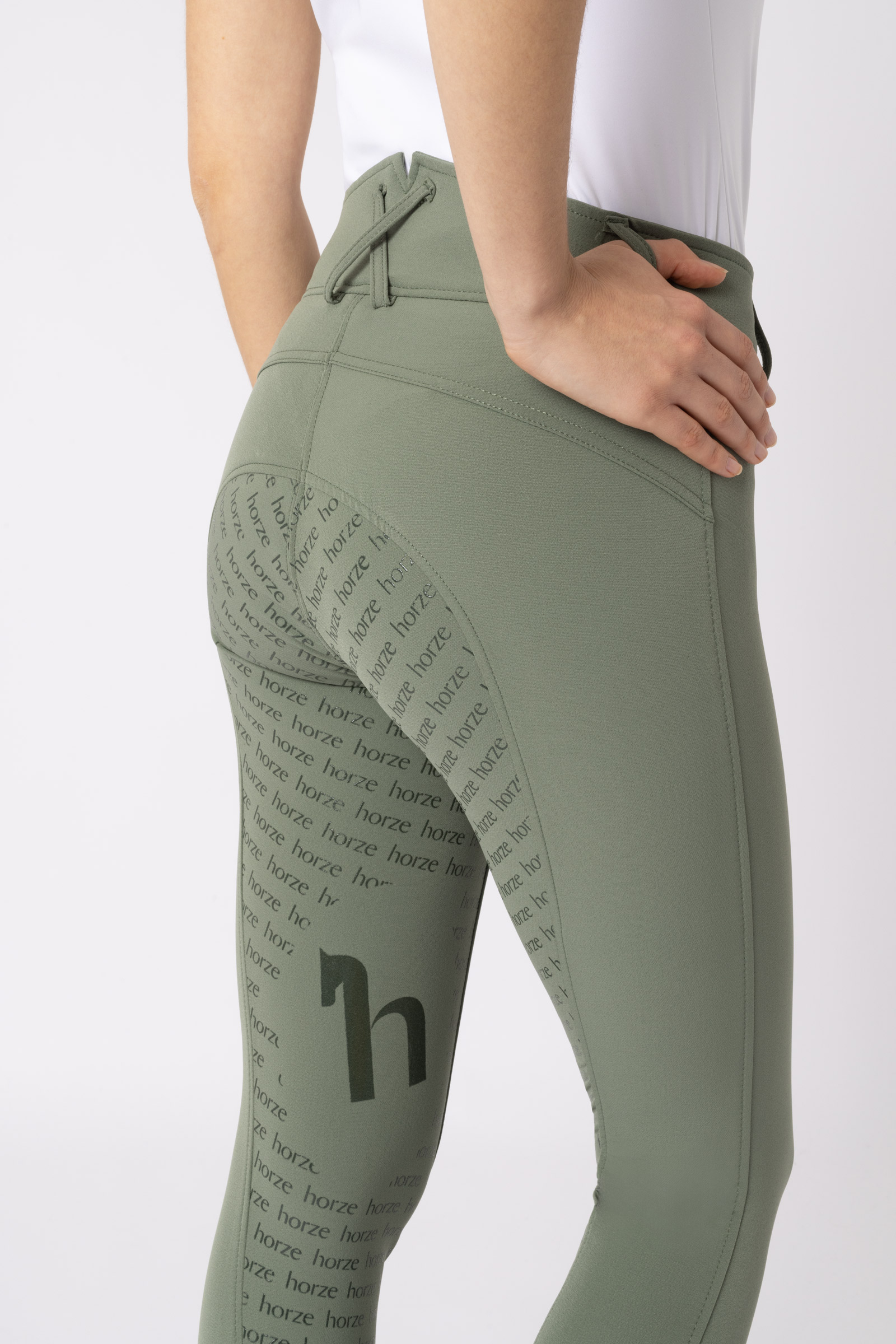 Horze Women's High Waist Silicone Full Seat Breeches