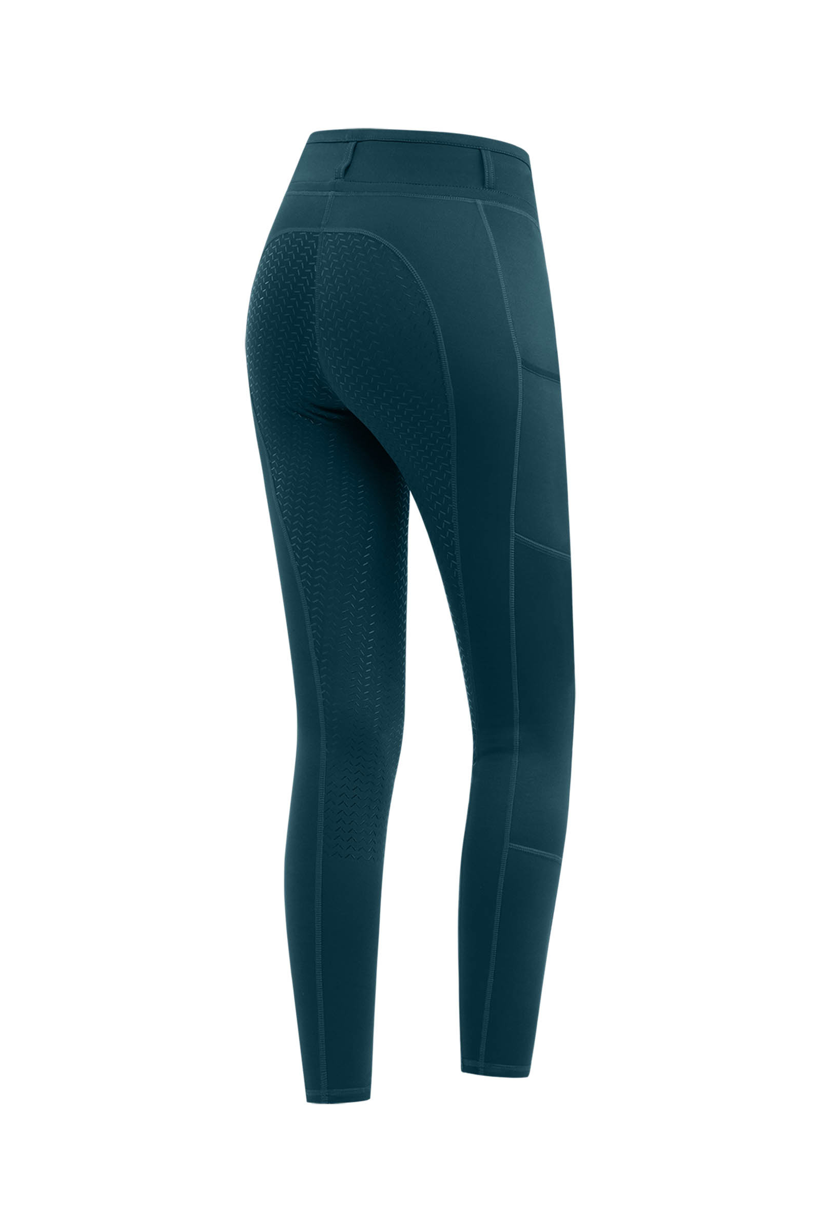 Petrol Blue ELT Ella Women's Full Grip Riding Tights