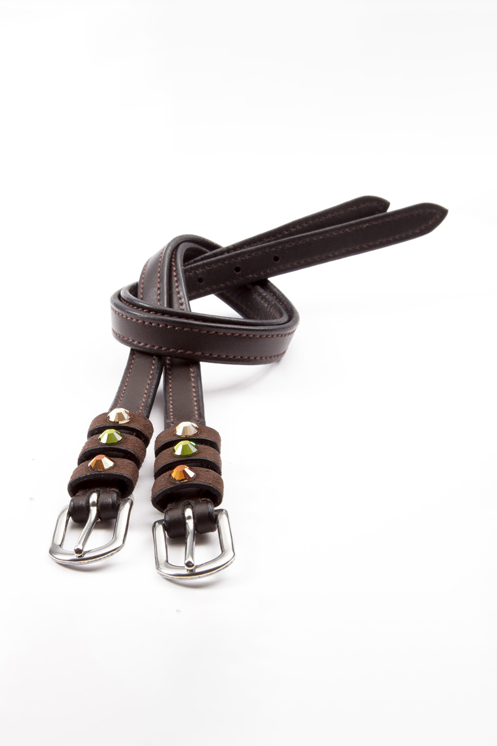 Brown/Brown/Orange Kavalkade Seasons Dreams Spur Straps