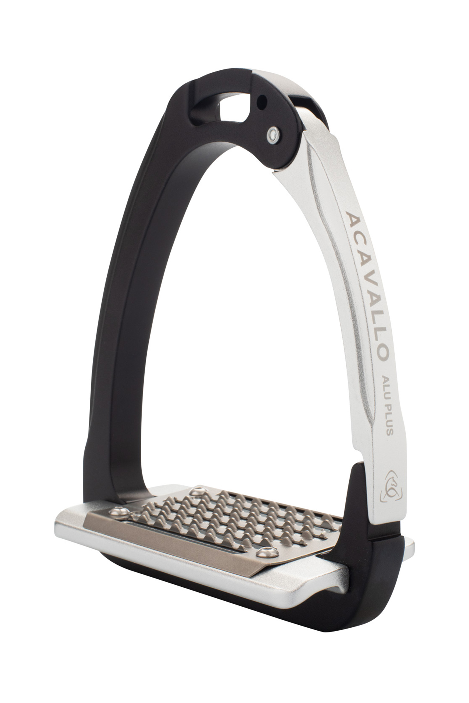 Black/Silver Acavallo Arena Aluplus 2.0 Stirrups