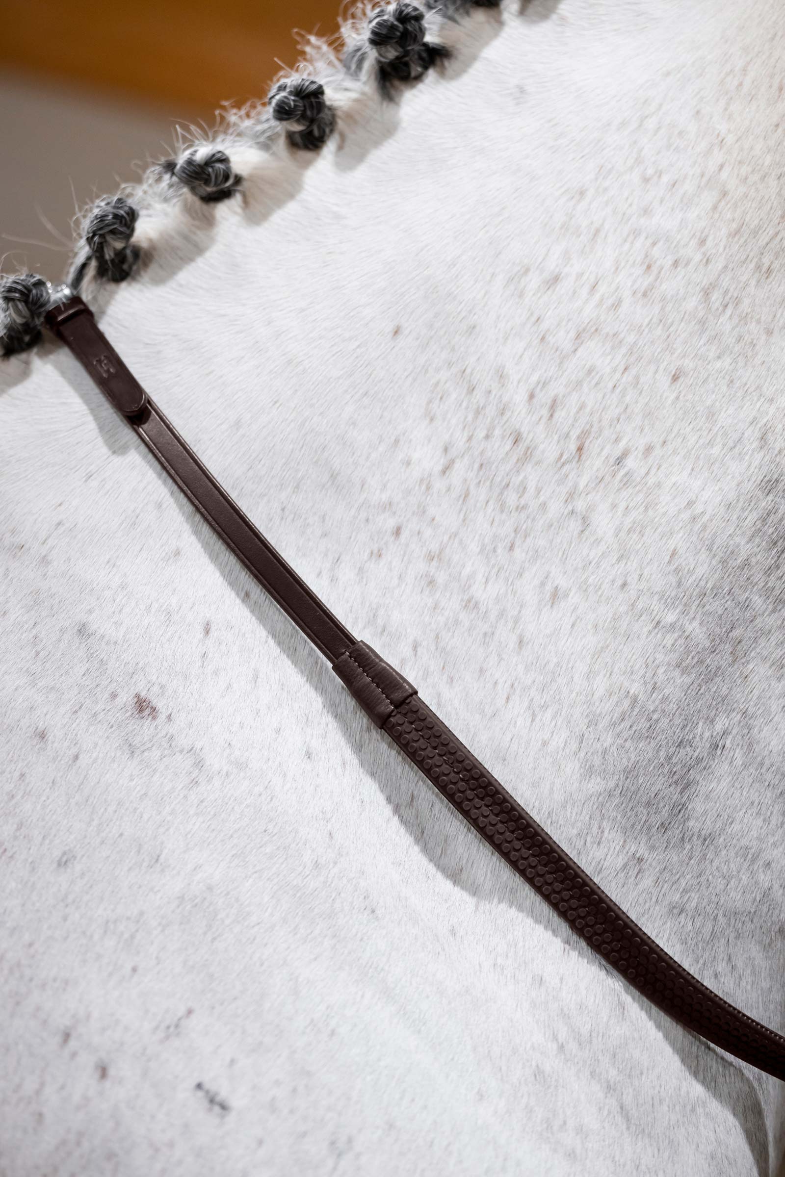 Brown Horseware Rubber Grip Reins