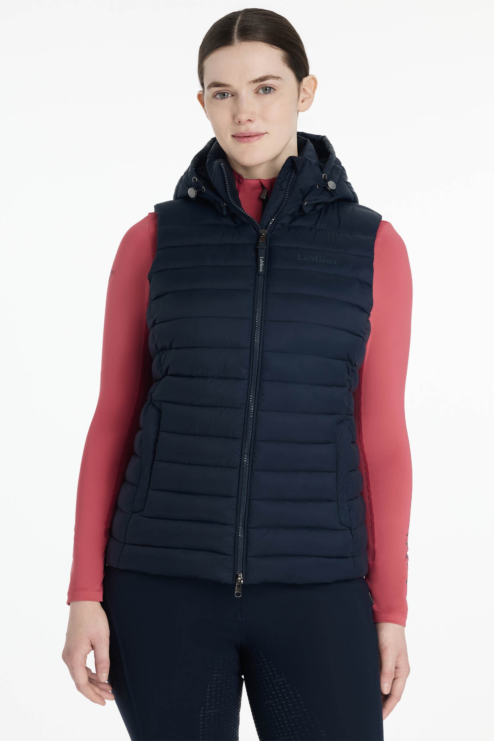 Navy LeMieux Rose Women´s Hooded Puffer Gilet