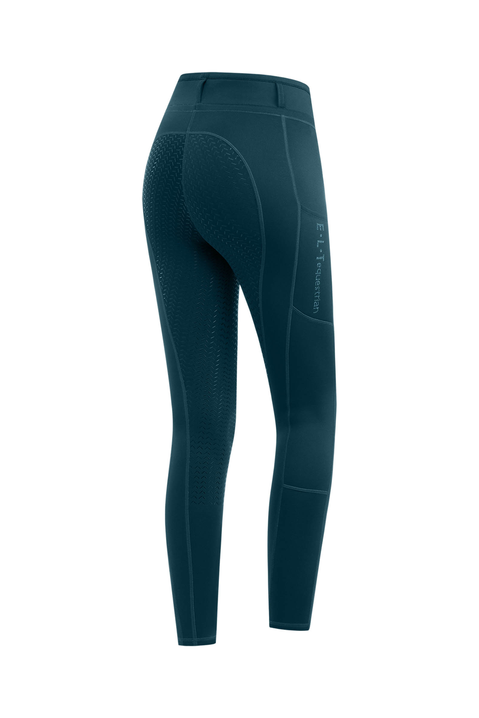 Petrol Blue ELT Ella Glam Women&acute;s Riding Leggings With Full Seat