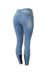 Horze Kaia Women's High Waist Denim Silicone Full Seat Breeches